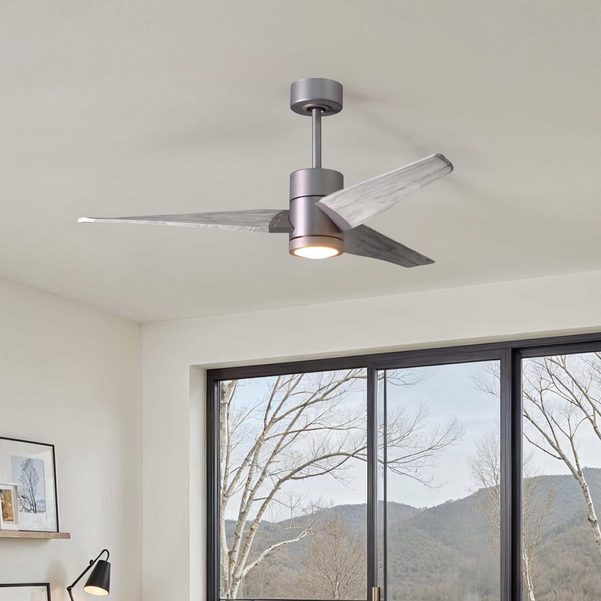 Super Janet 52 Inch Ceiling Fan with Light Kit by Matthews Fan Company