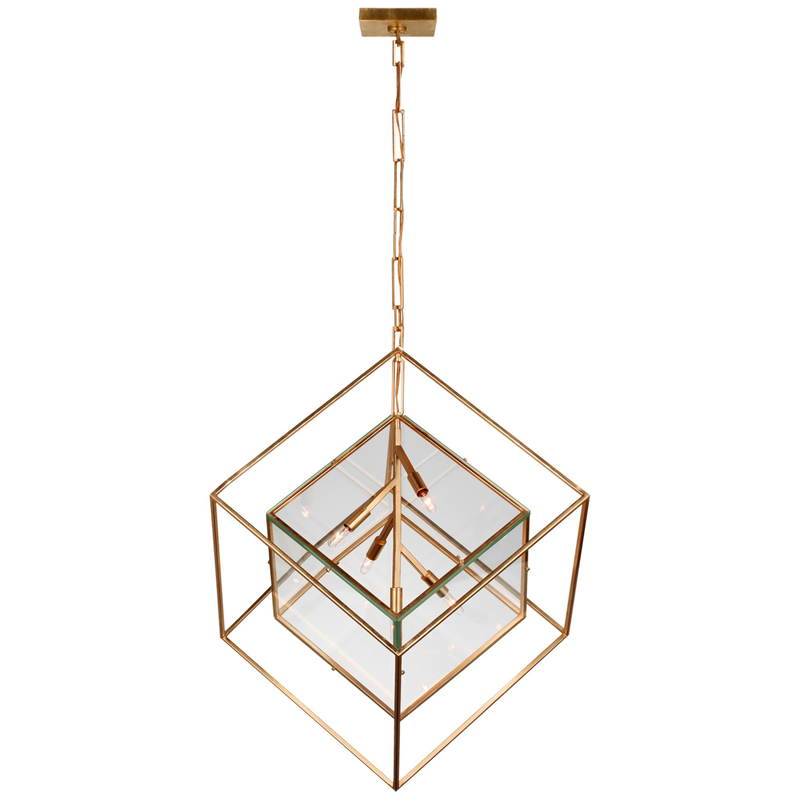 Kelly Wearstler Cubed 28 Inch LED Large Pendant by Visual Comfort Signature Collection