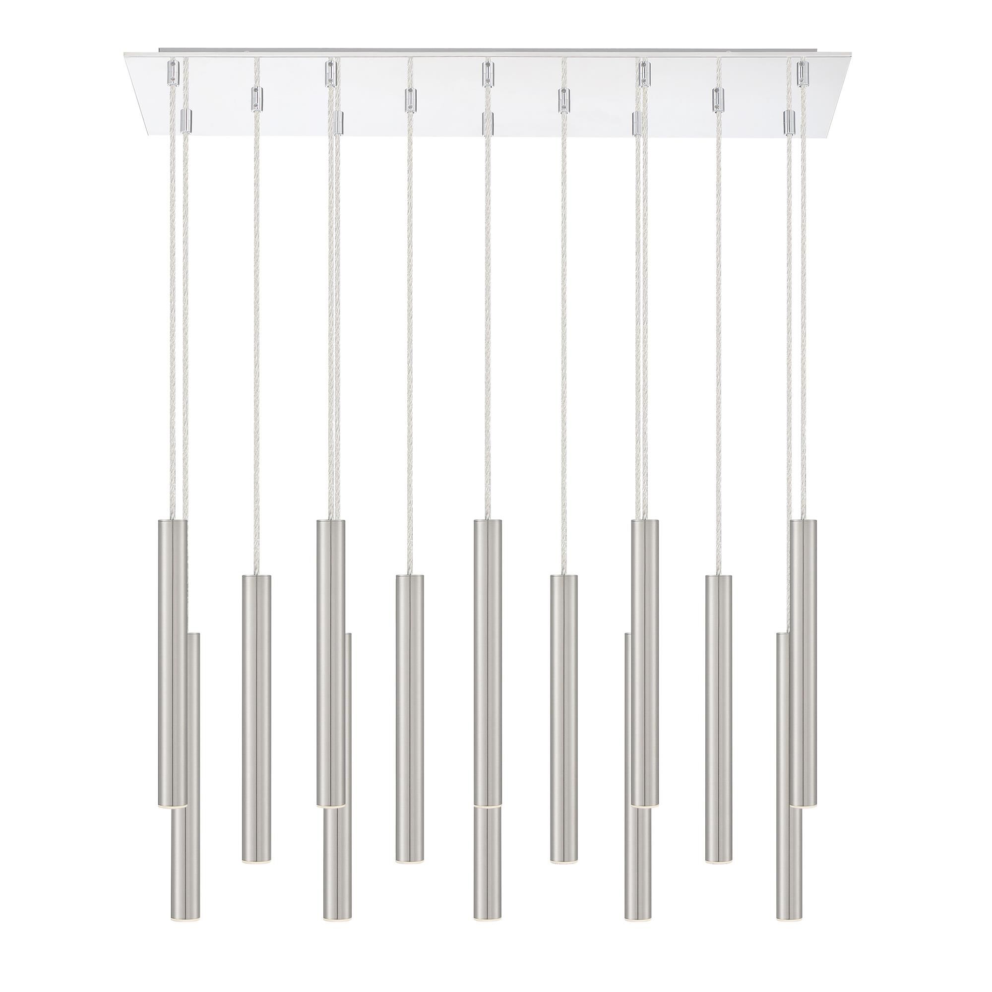Shown in Chrome finish and Steel glass and Steel shade