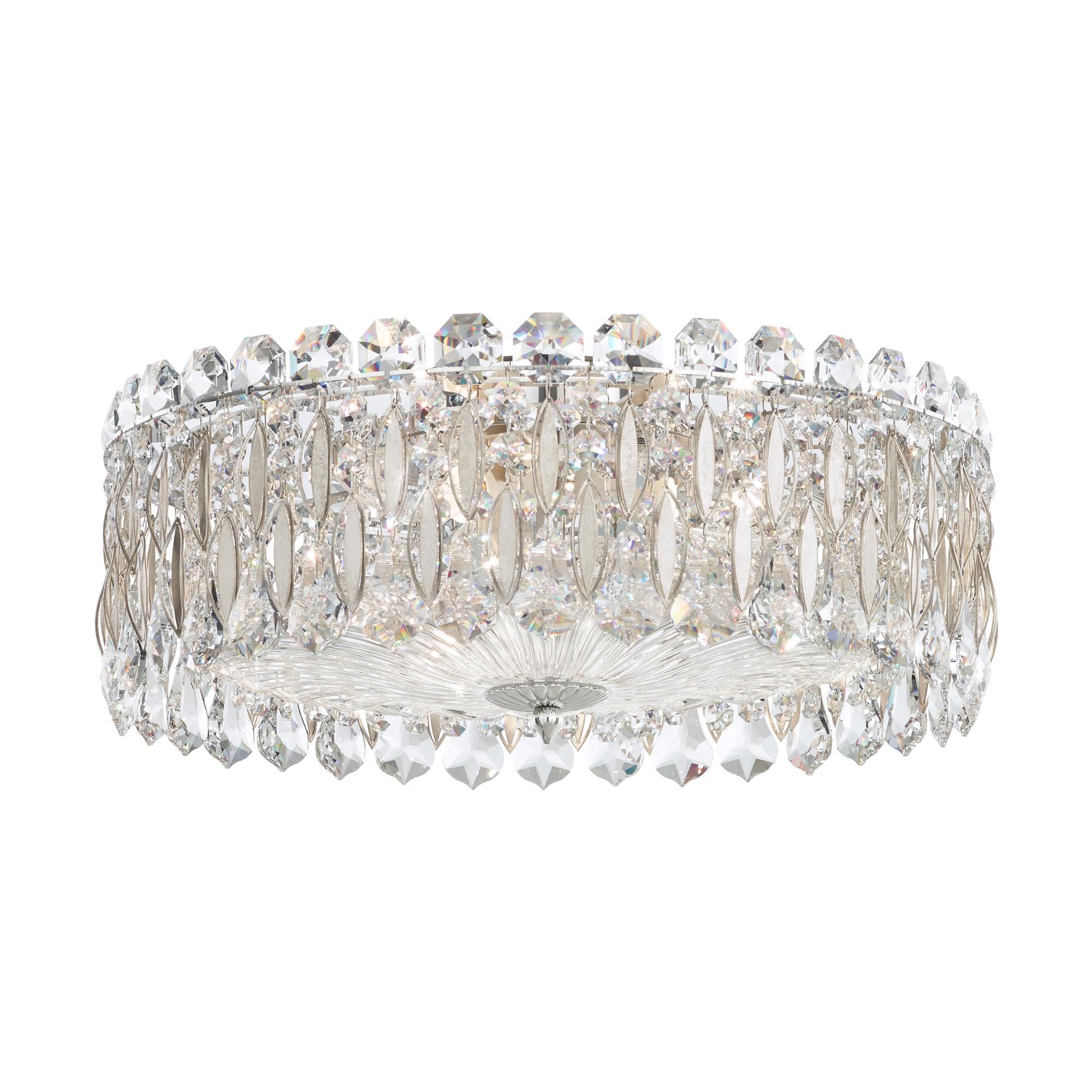 Shown in Antique Silver finish and Clear Radiance crystal