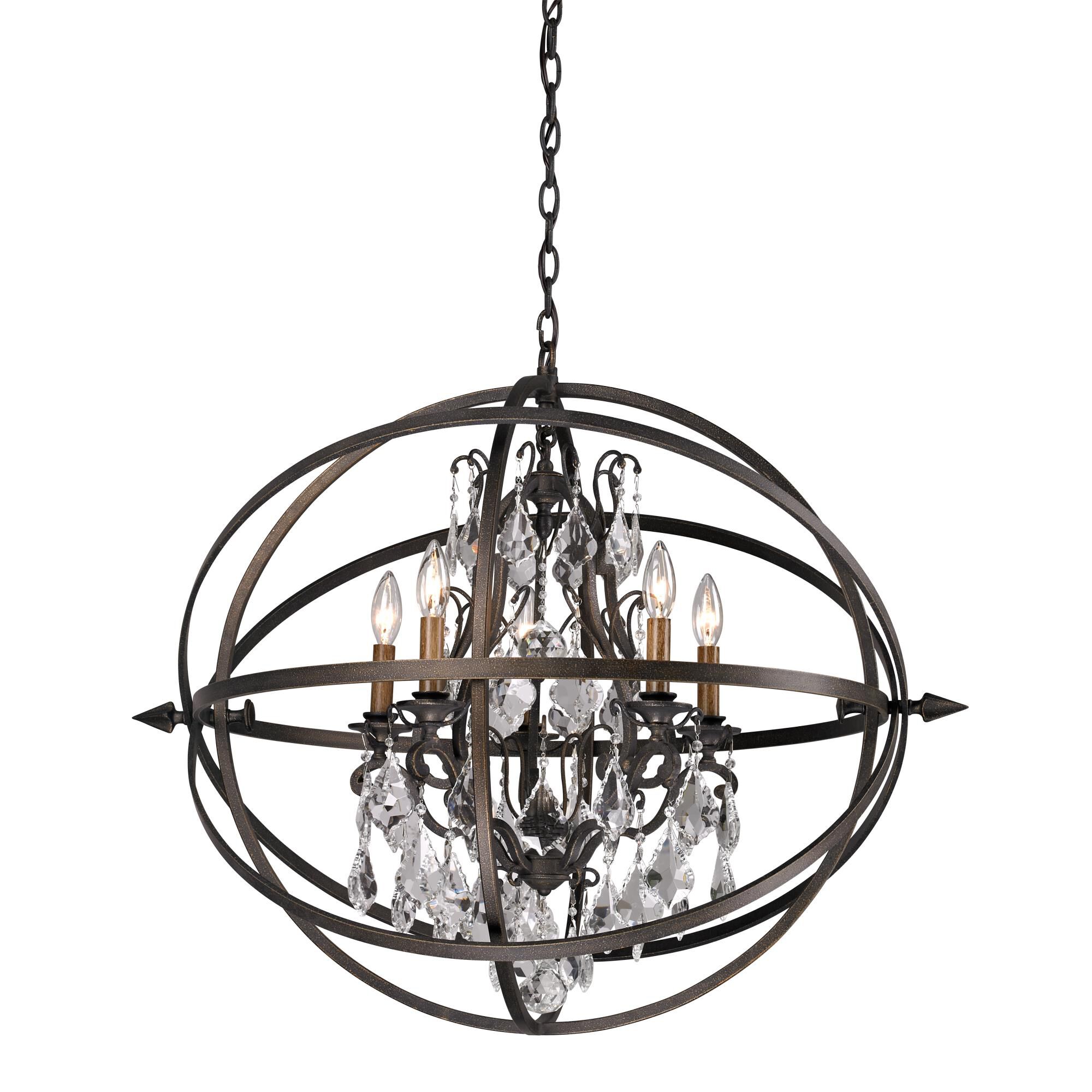 Shown in Vintage Bronze finish and Vintage Bronze glass and Hand-Worked Wrought Iron shade