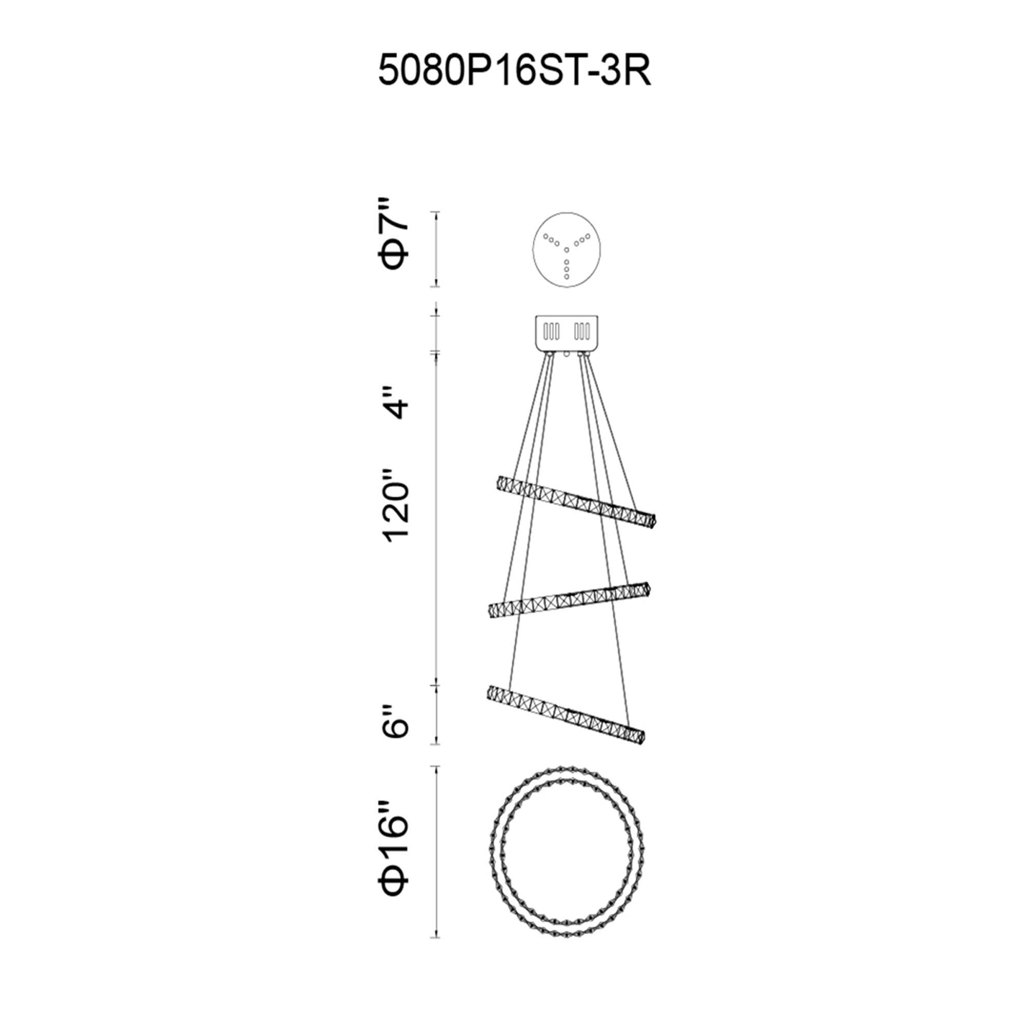 Shown in Chrome finish and K9 Clear crystal