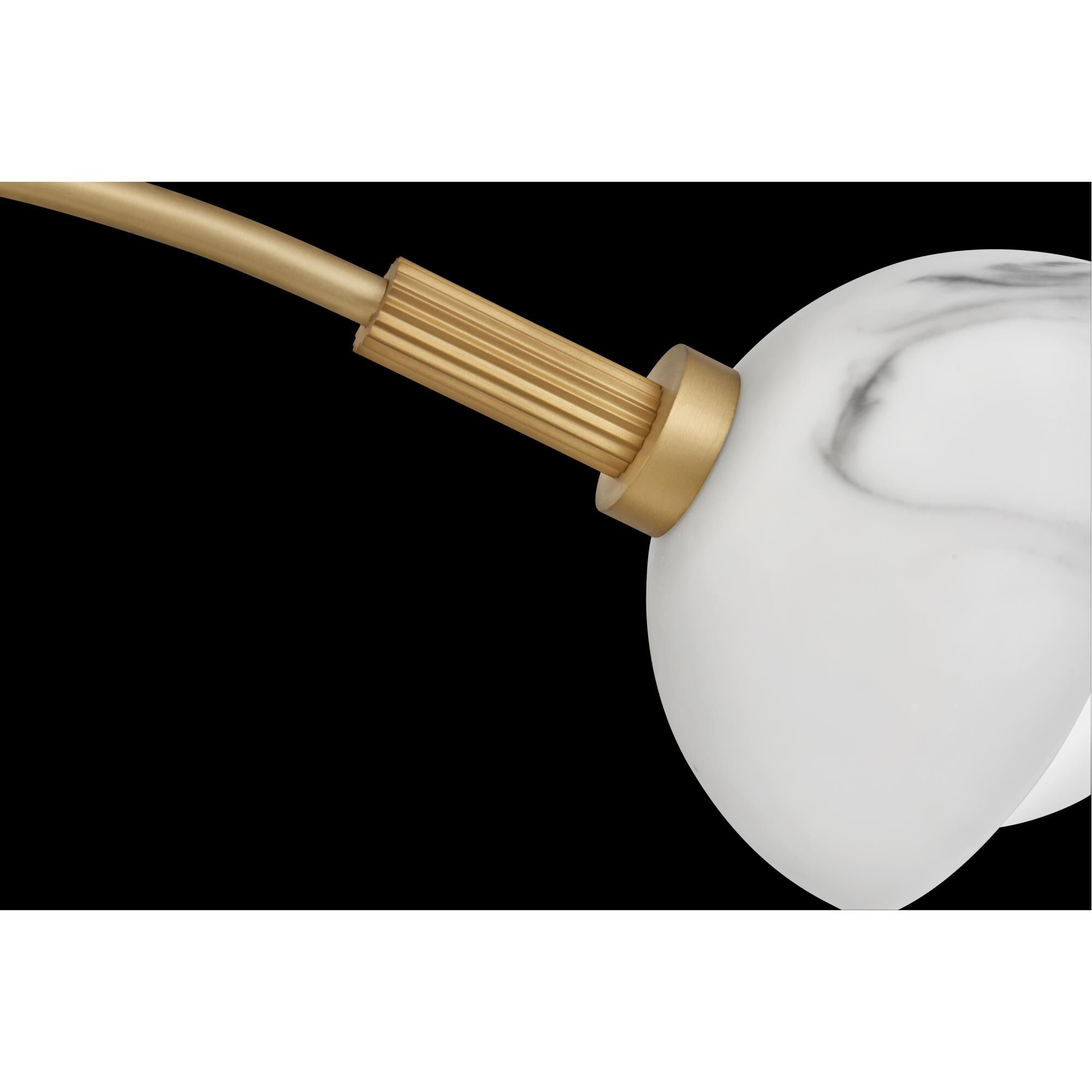 Shown in Heritage Brass finish and Cased Opal And Faux Alabaster glass