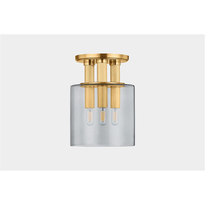 Crystler 8 Inch 3 Light Flush Mount by Hudson Valley Lighting