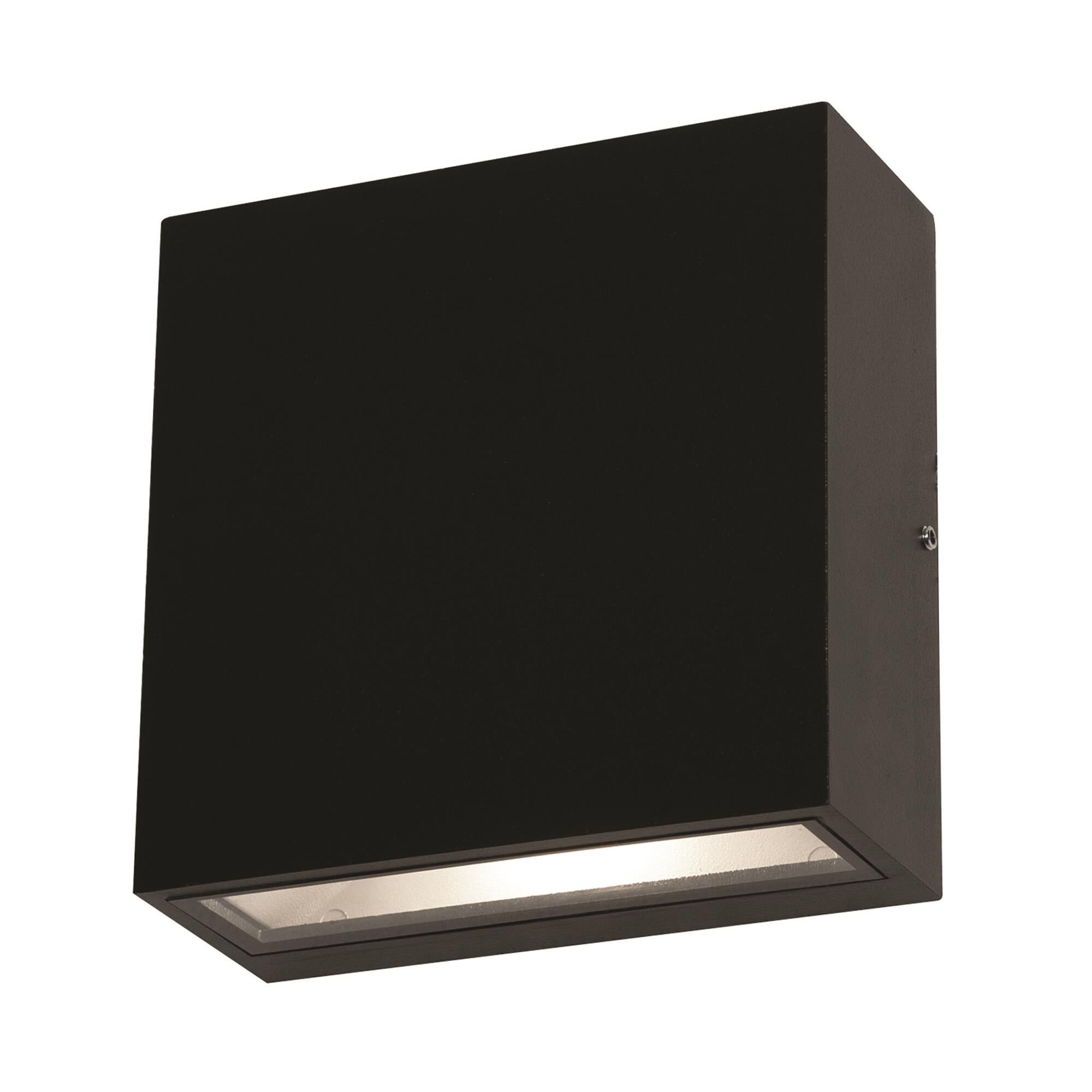 Shown in Black finish and Clear glass