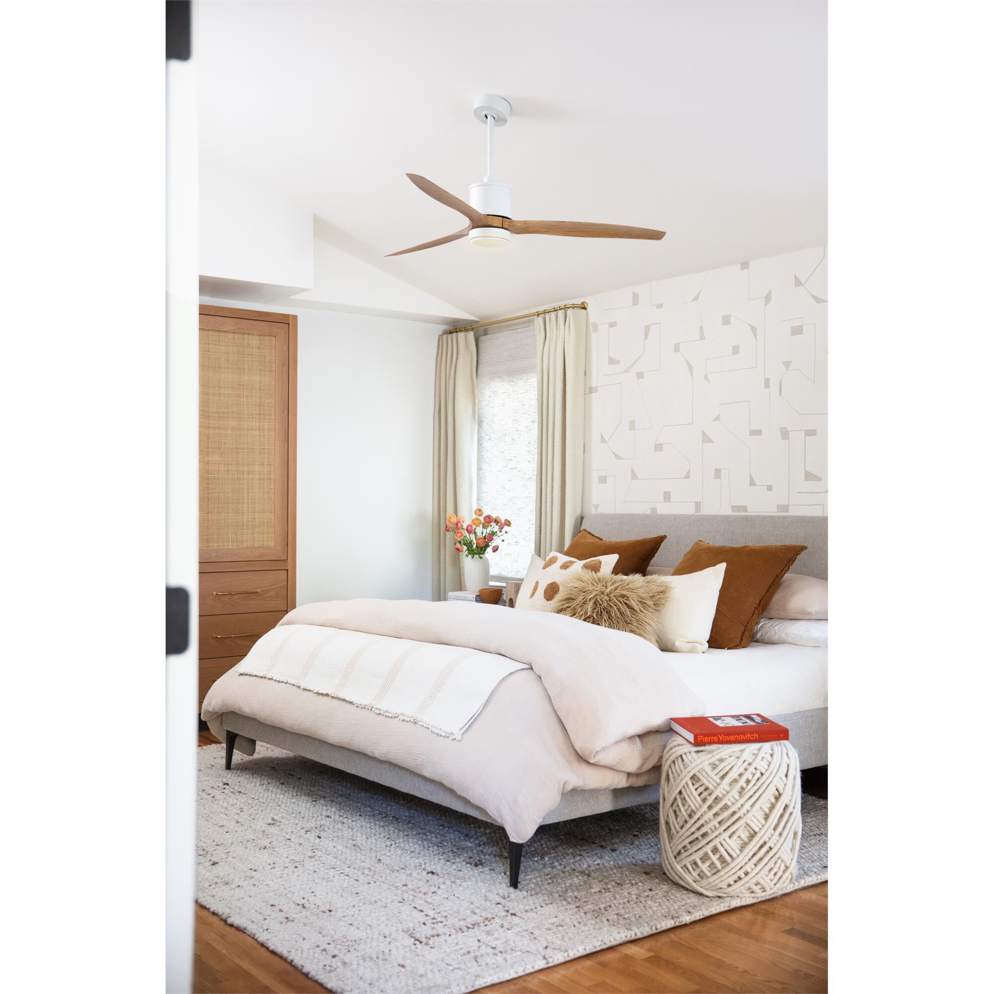 Hover 52 Inch Ceiling Fan with Light Kit,