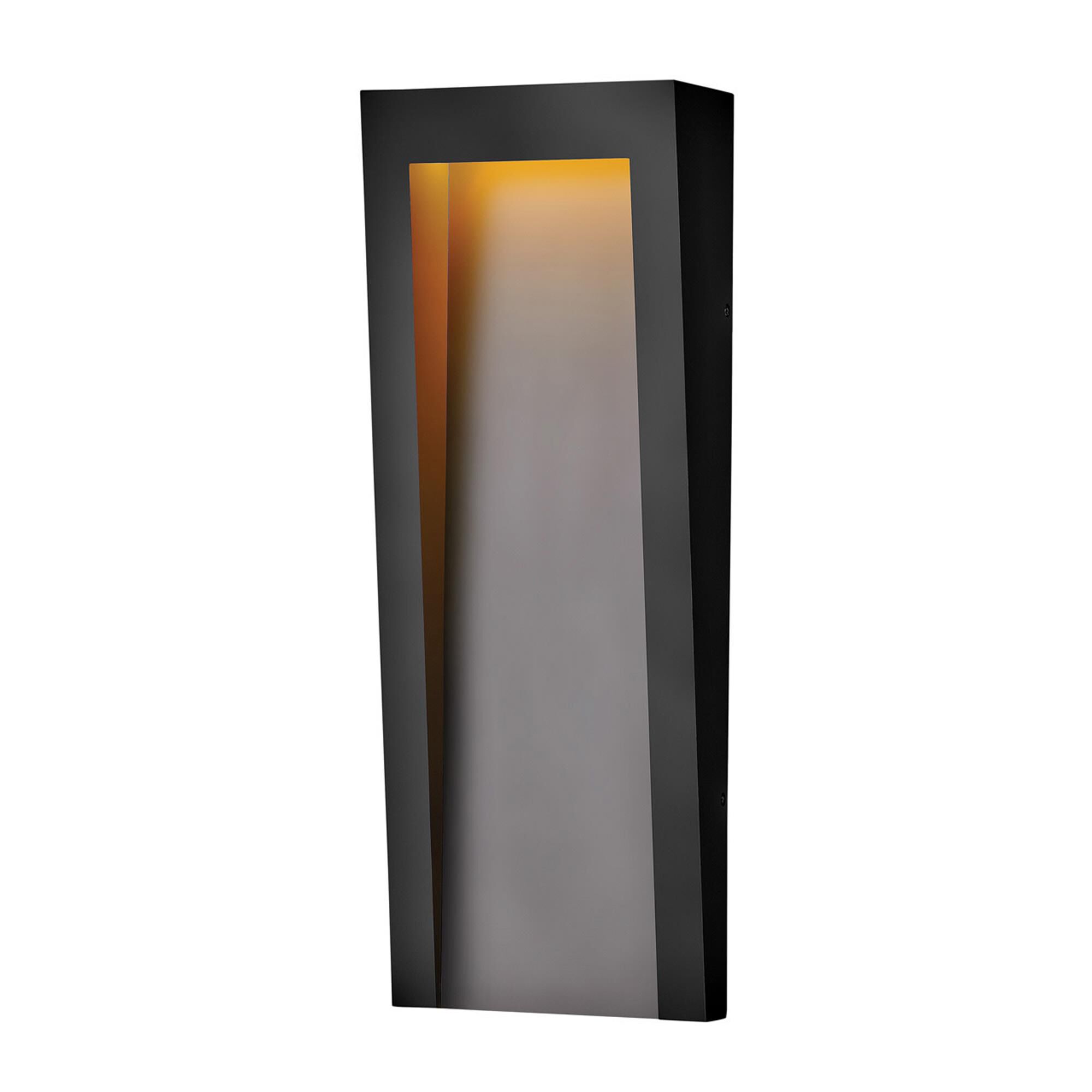 Shown in Textured Black finish and Etched glass