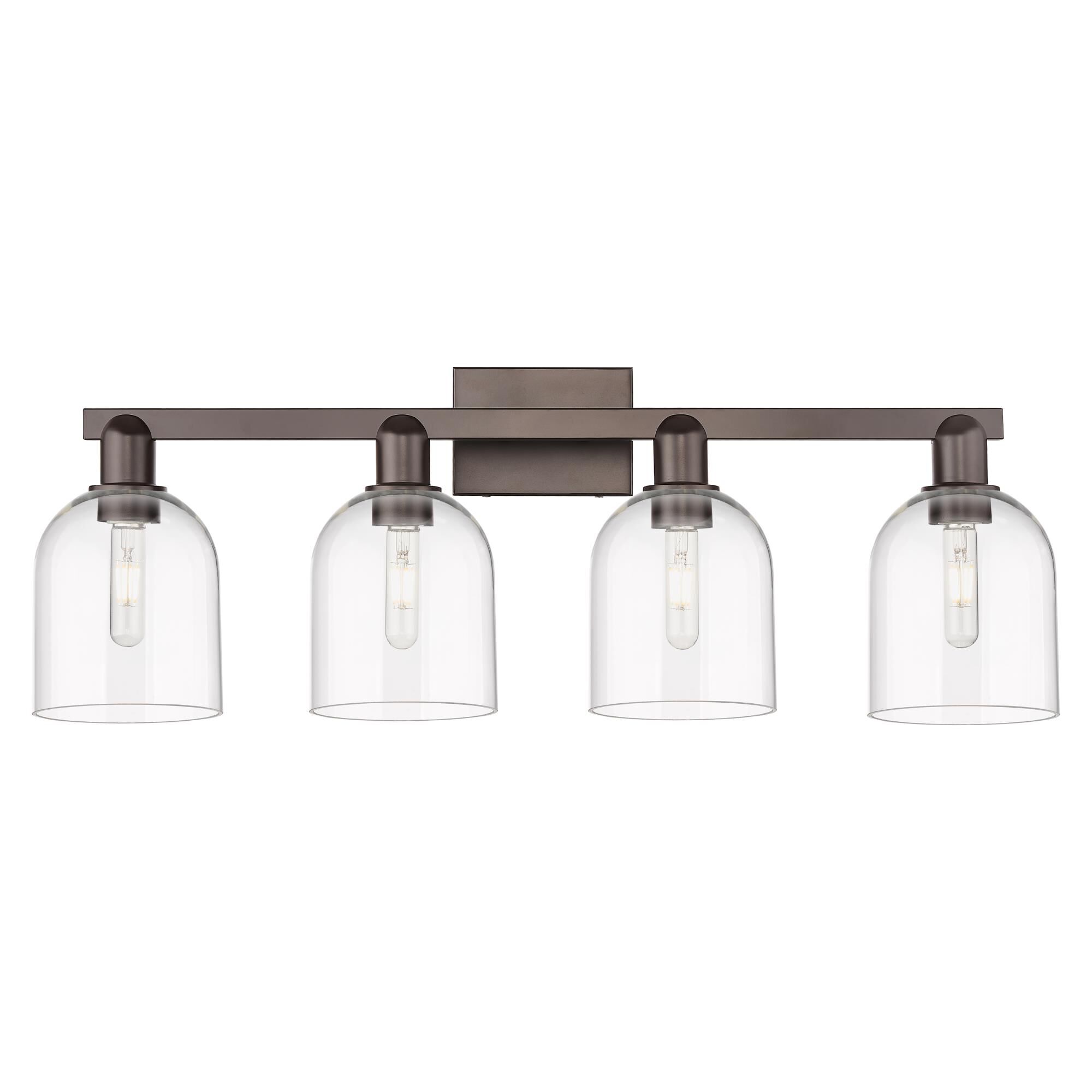 Shown in Oil Rubbed Bronze finish and Clear glass