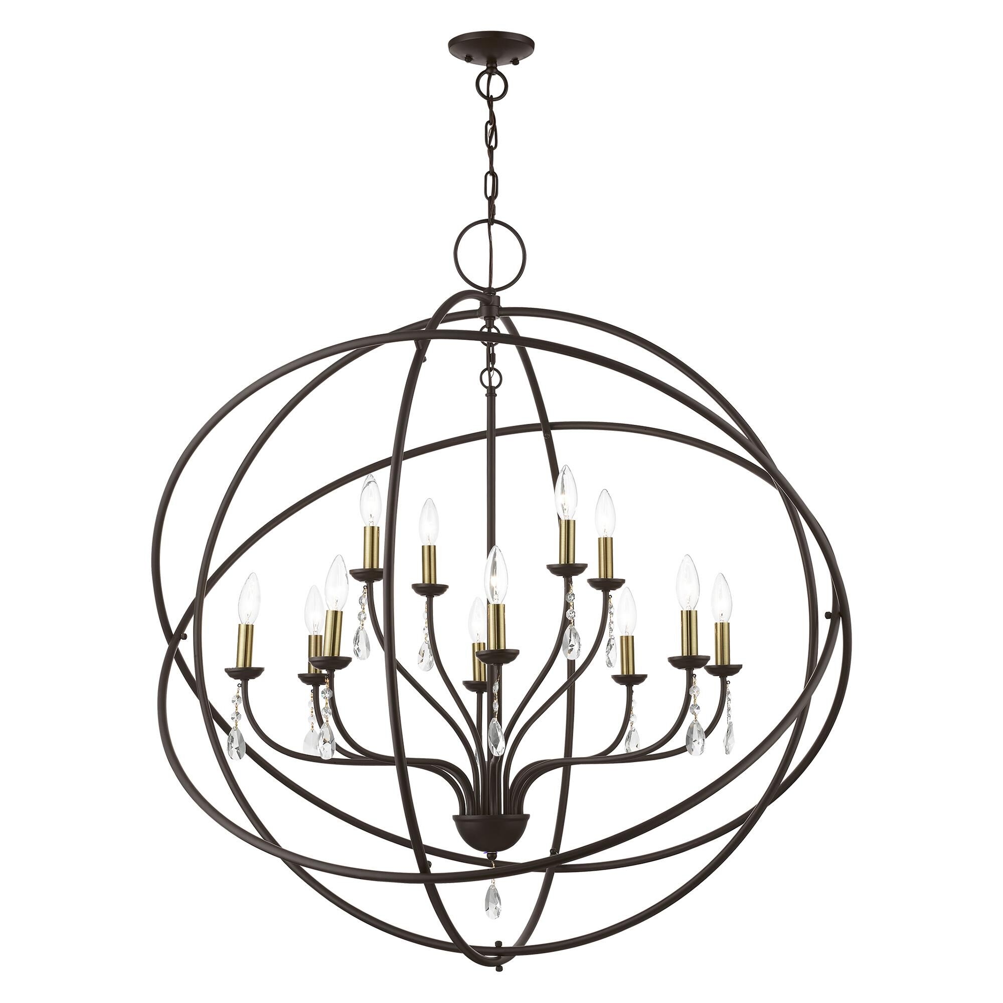 Aria 12 Inch Cage Pendant by Livex Lighting