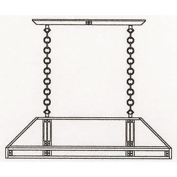 Prairie 36 Inch Billiard Light by Arroyo Craftsman