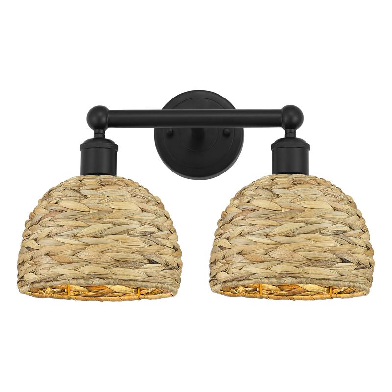 Bruno Marashlian Woven Rattan 17 Inch Bath Vanity Light by Innovations Lighting