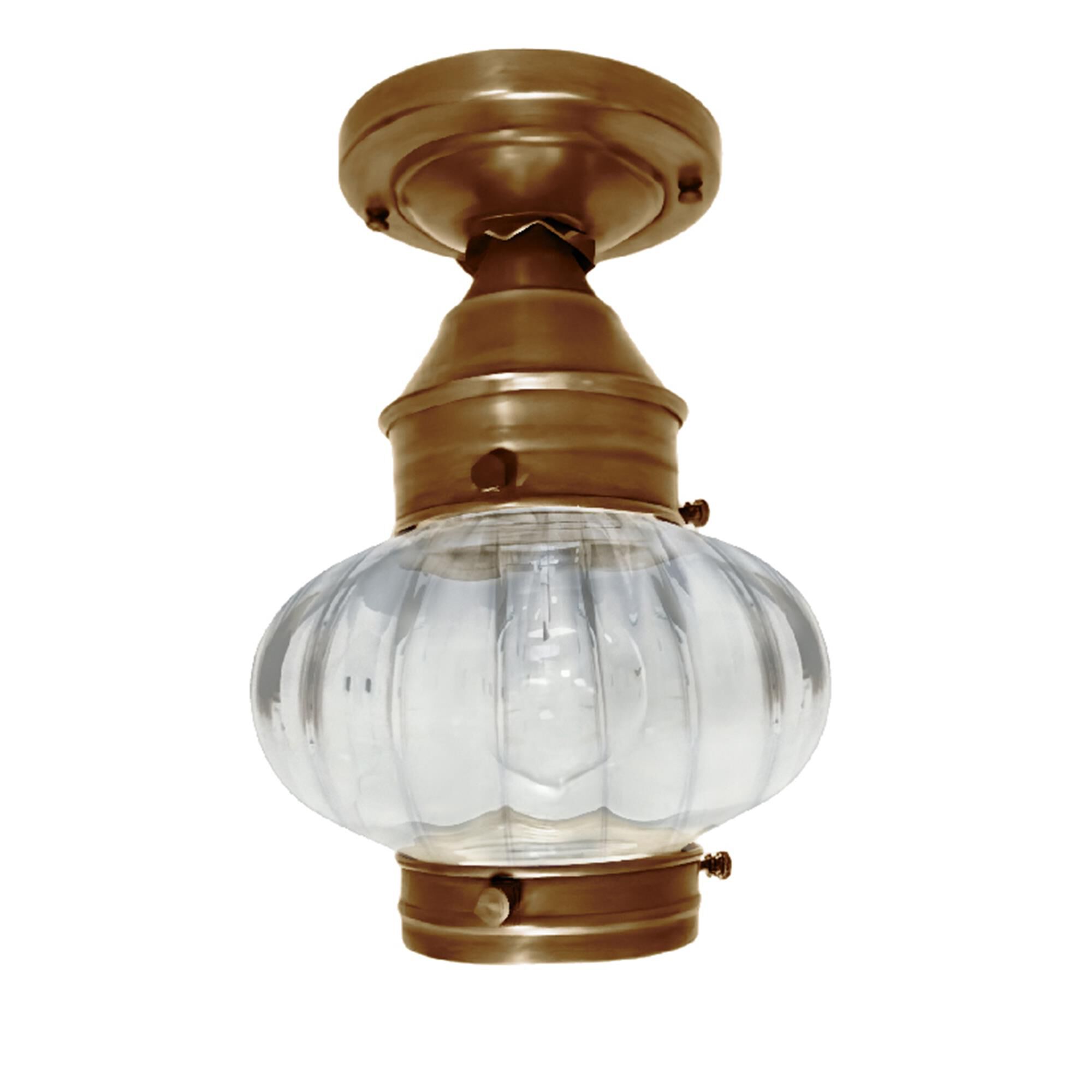Onion 7 Inch Outdoor Flush Mount,