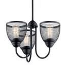 Shown in Black finish and Black Metal Mesh shade