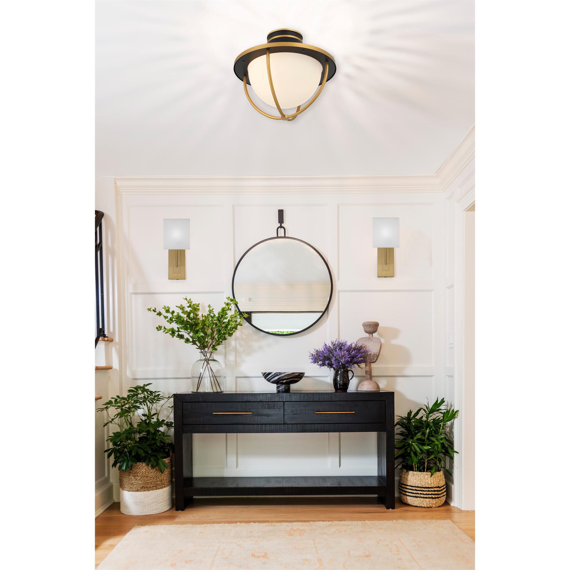 Atlas 14 Inch 2 Light Outdoor Flush Mount,