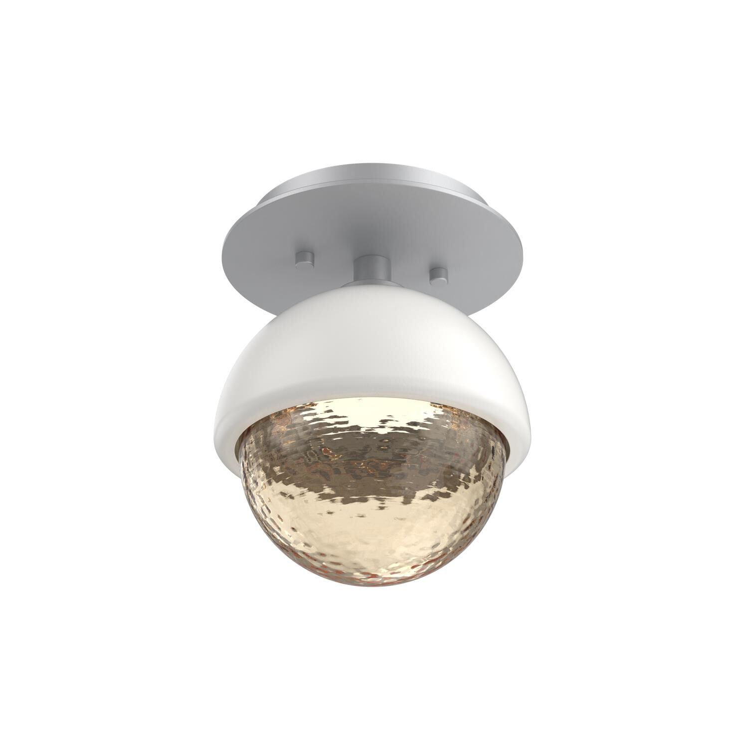 Shown in Classic Silver finish and Amber glass and Salt White accent