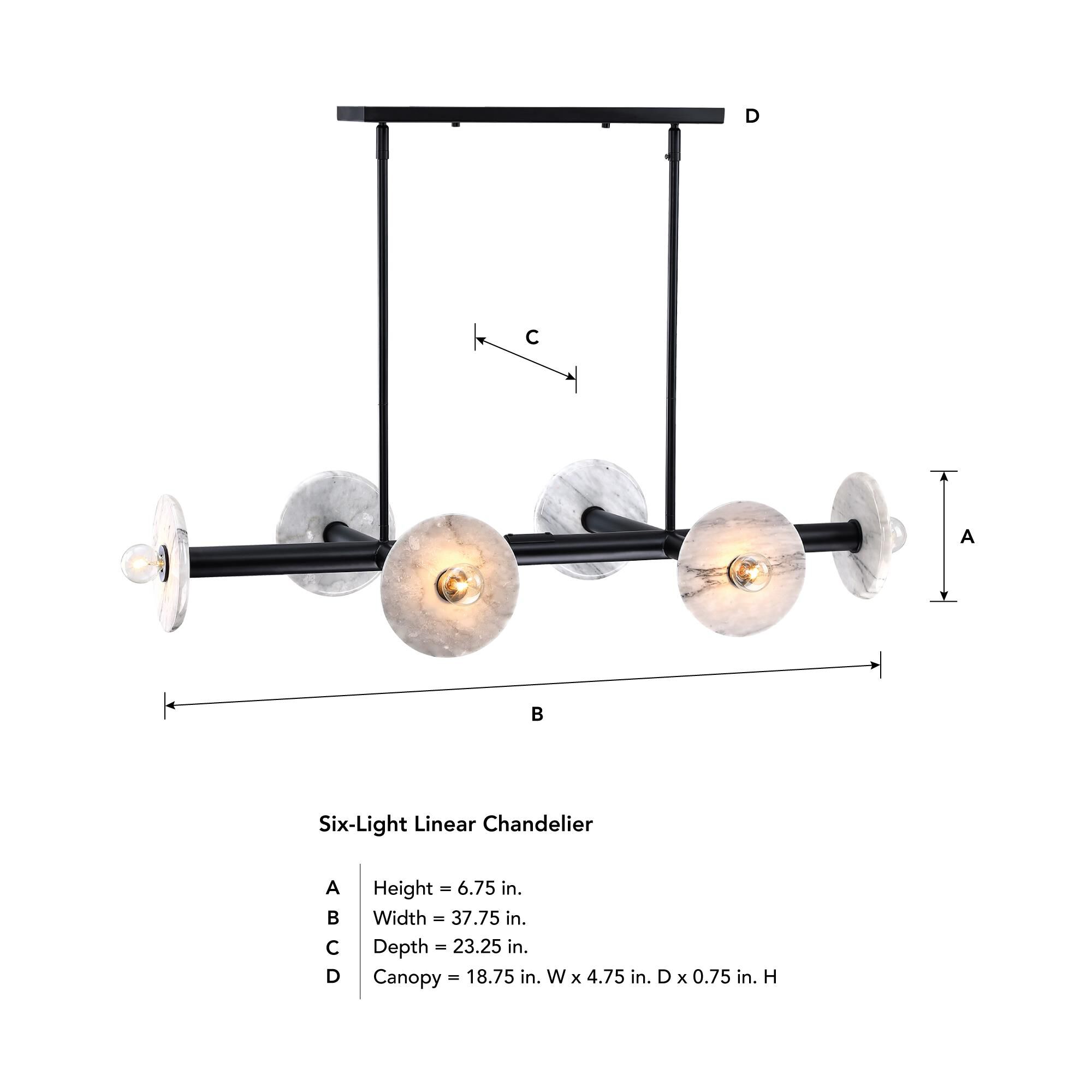 Shown in Matte Black finish and Natural Marble shade