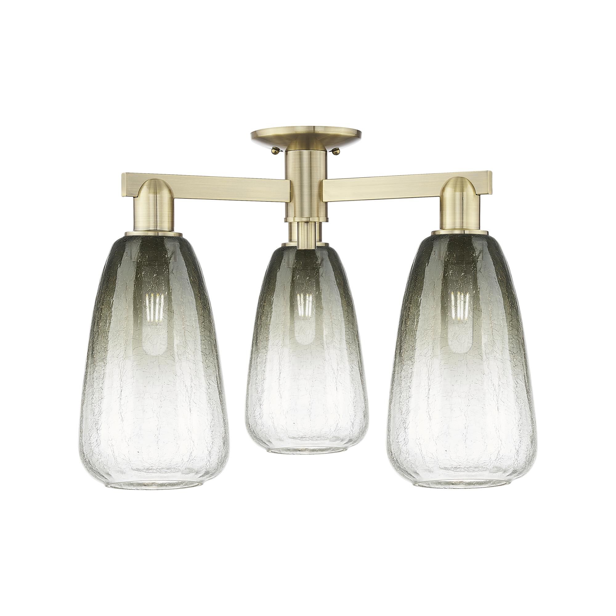 Bruno Marashlian Brookhaven Almond 24 Inch Semi Flush Mount by Innovations Lighting