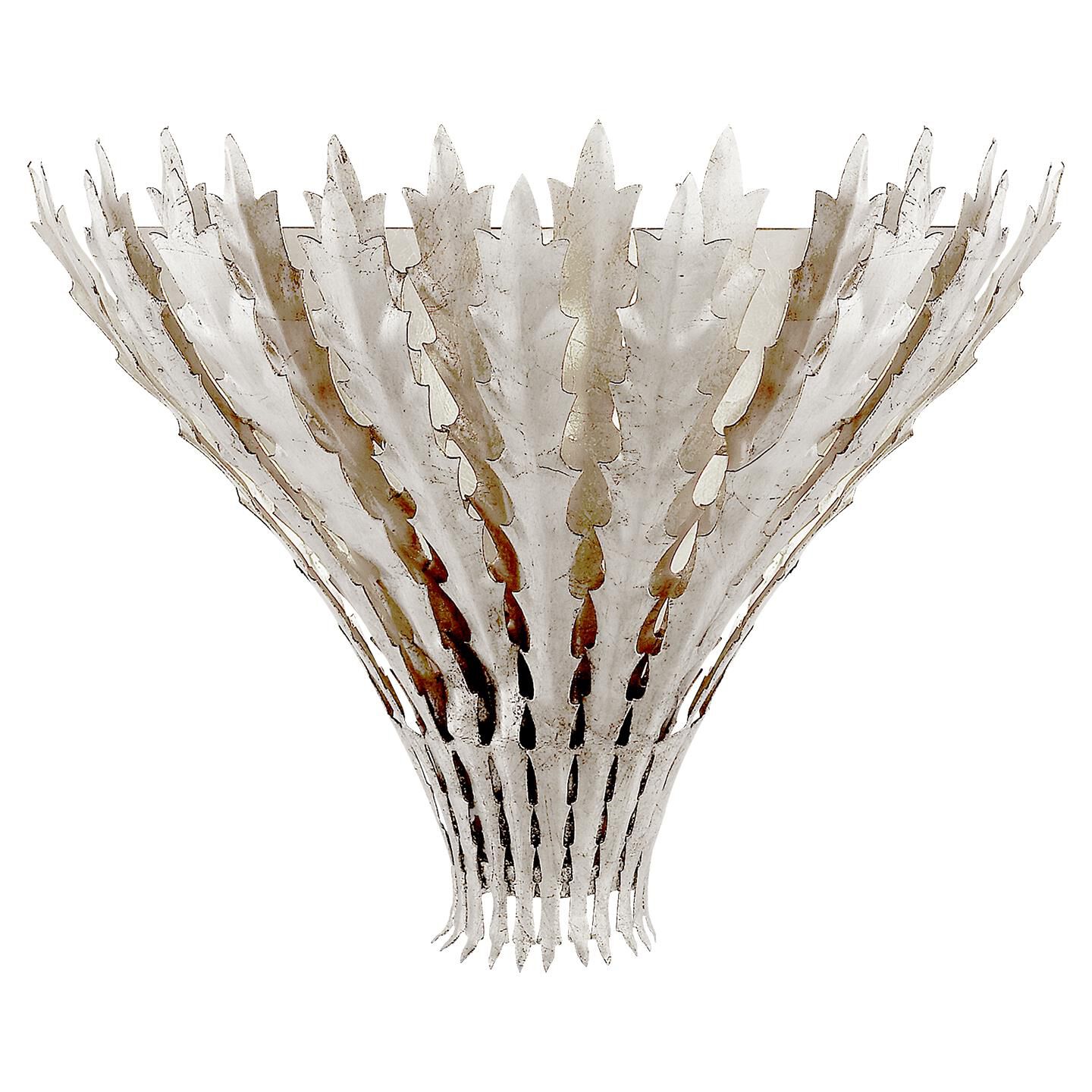 Shown in Burnished Silver Leaf finish and No Glass  glass and NO Shade  shade