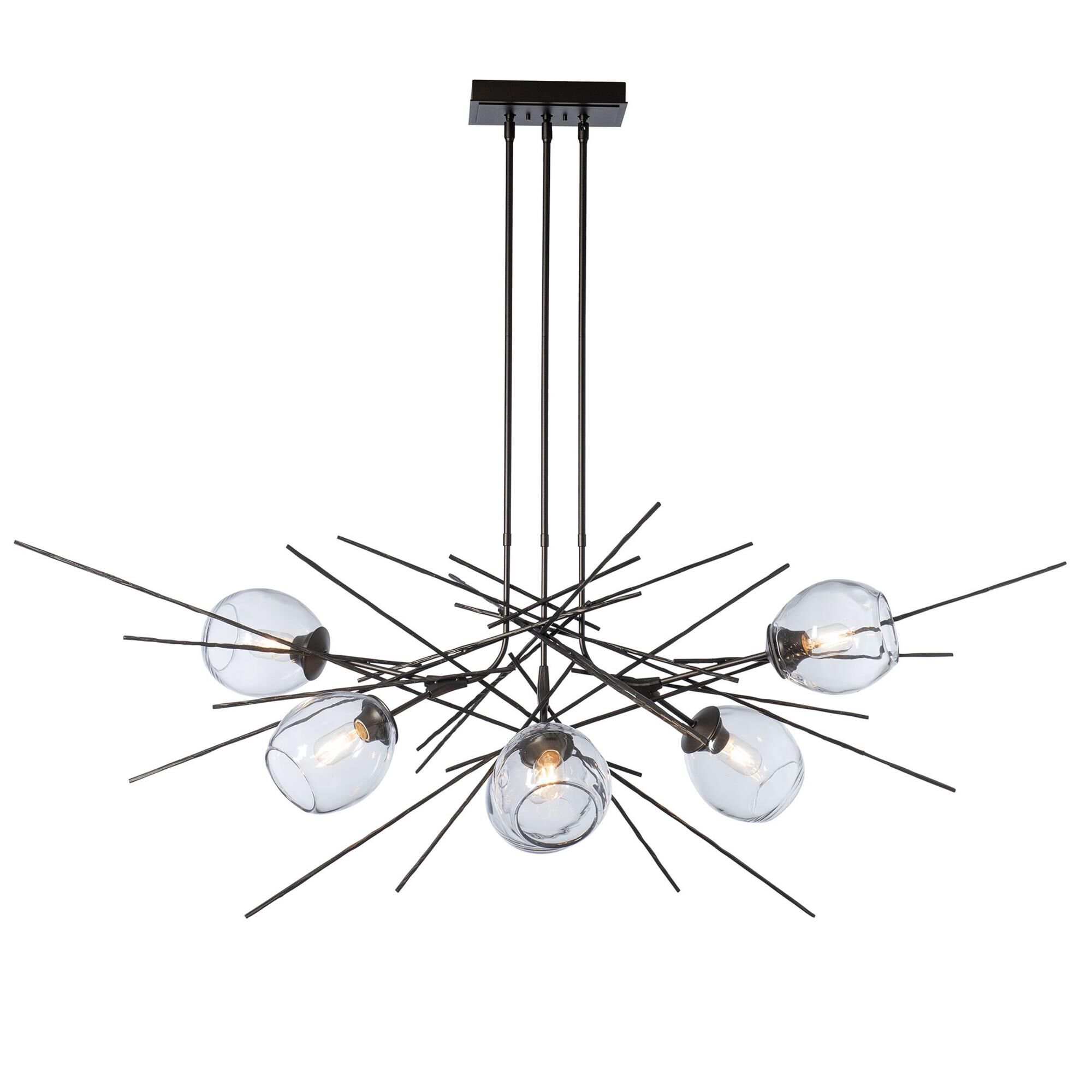 Shown in Oil Rubbed Bronze finish and Clear glass