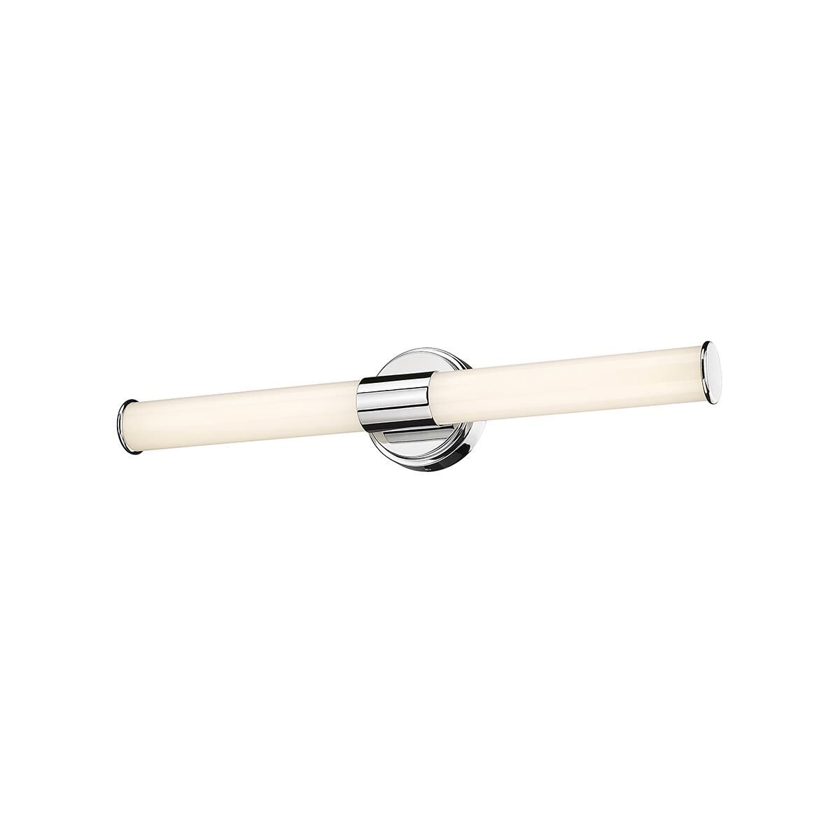 Shown in Polished Chrome finish and White shade