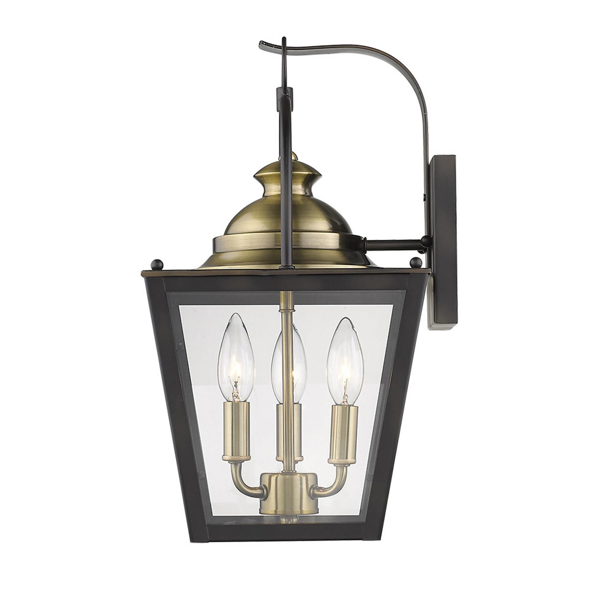 Shown in Oil-Rubbed Bronze finish and Clear glass and Clear, Glass Panes shade