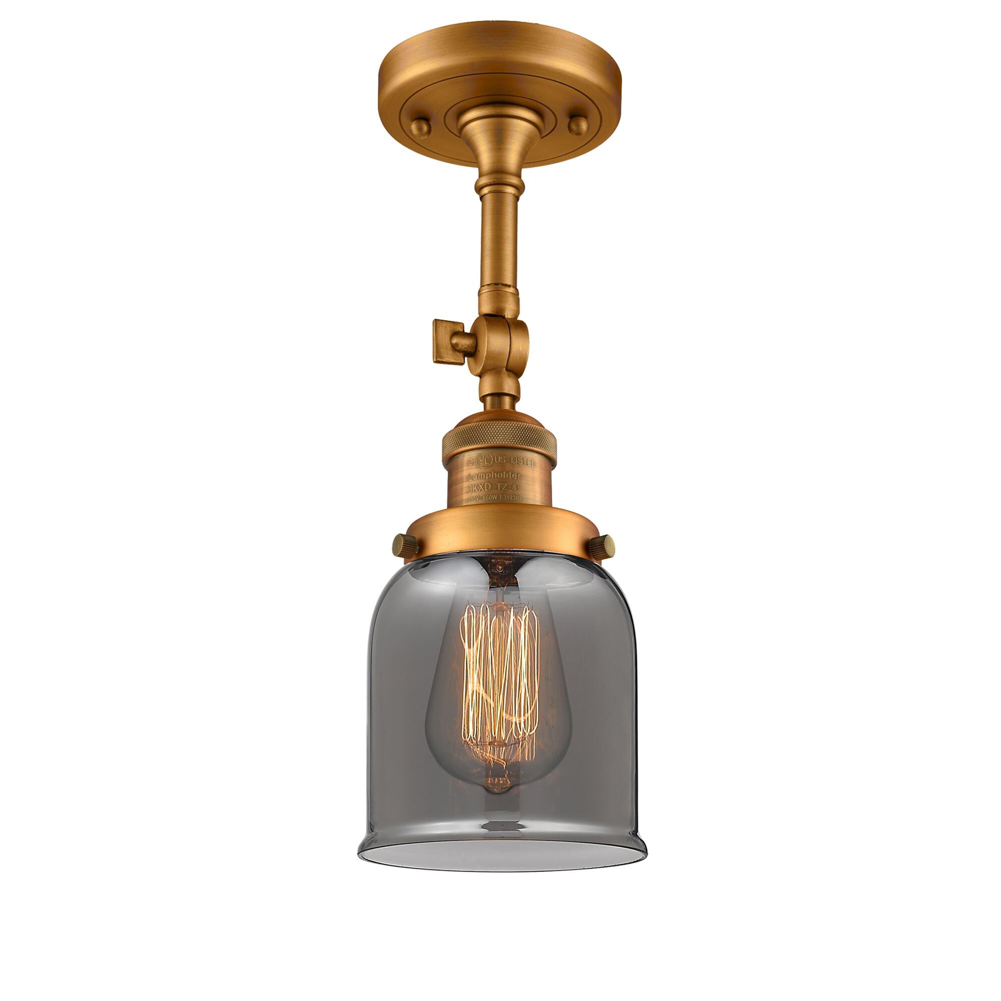 Bruno Marashlian Small Bell 5 Inch 1 Light Semi Flush Mount by Innovations Lighting