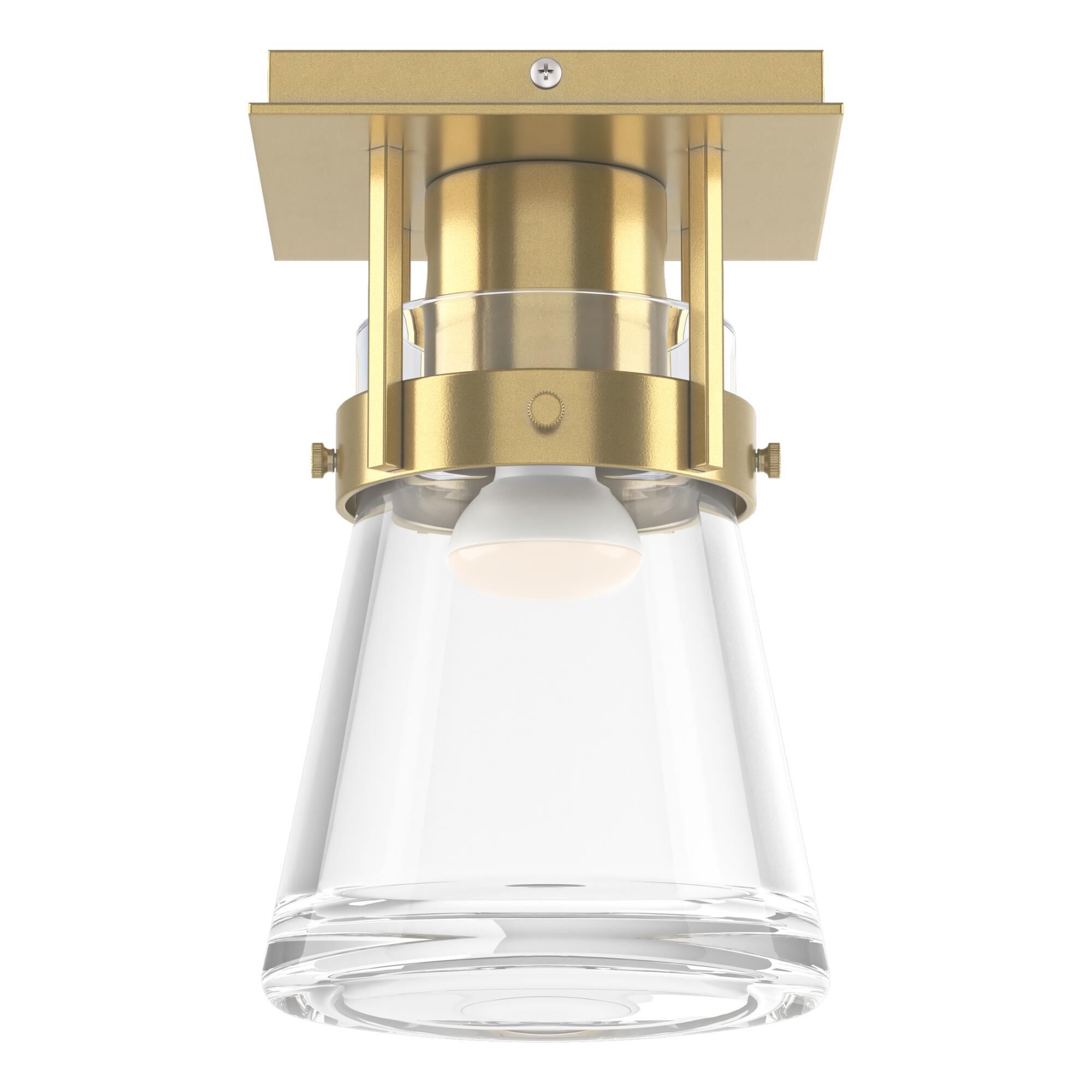 Erlenmeyer 6 Inch 1 Light Semi Flush Mount by Hubbardton Forge