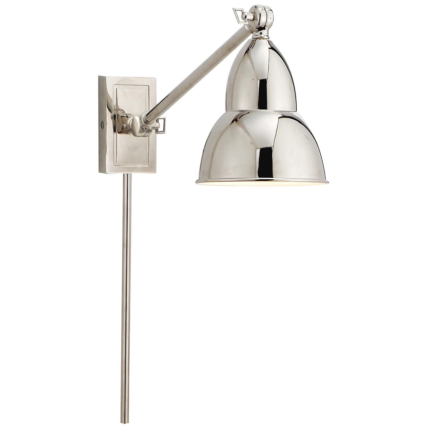 Shown in Polished Nickel finish and No Glass  glass and NO Shade  shade