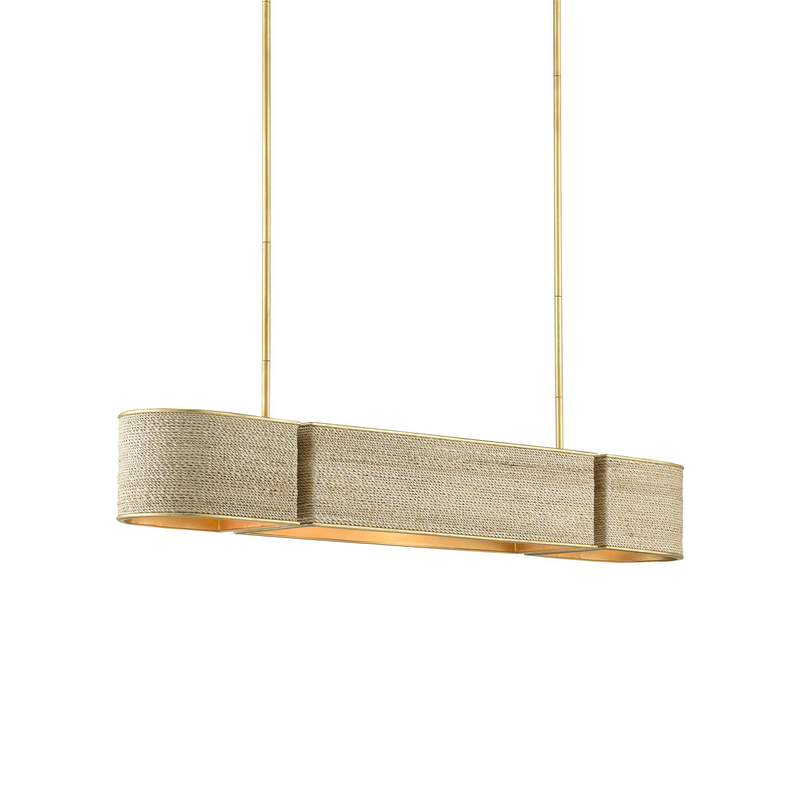 Tenby Medium Linear Chandelier by Currey & Company