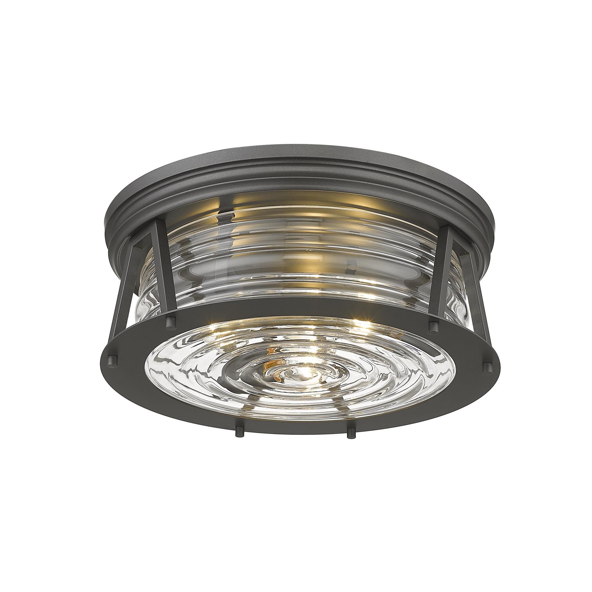 Shown in Bronze finish and Glass shade