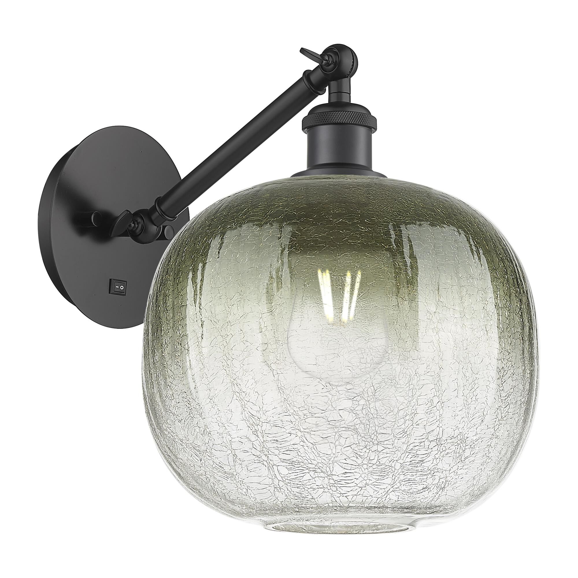 Shown in Matte Black finish and Slate glass