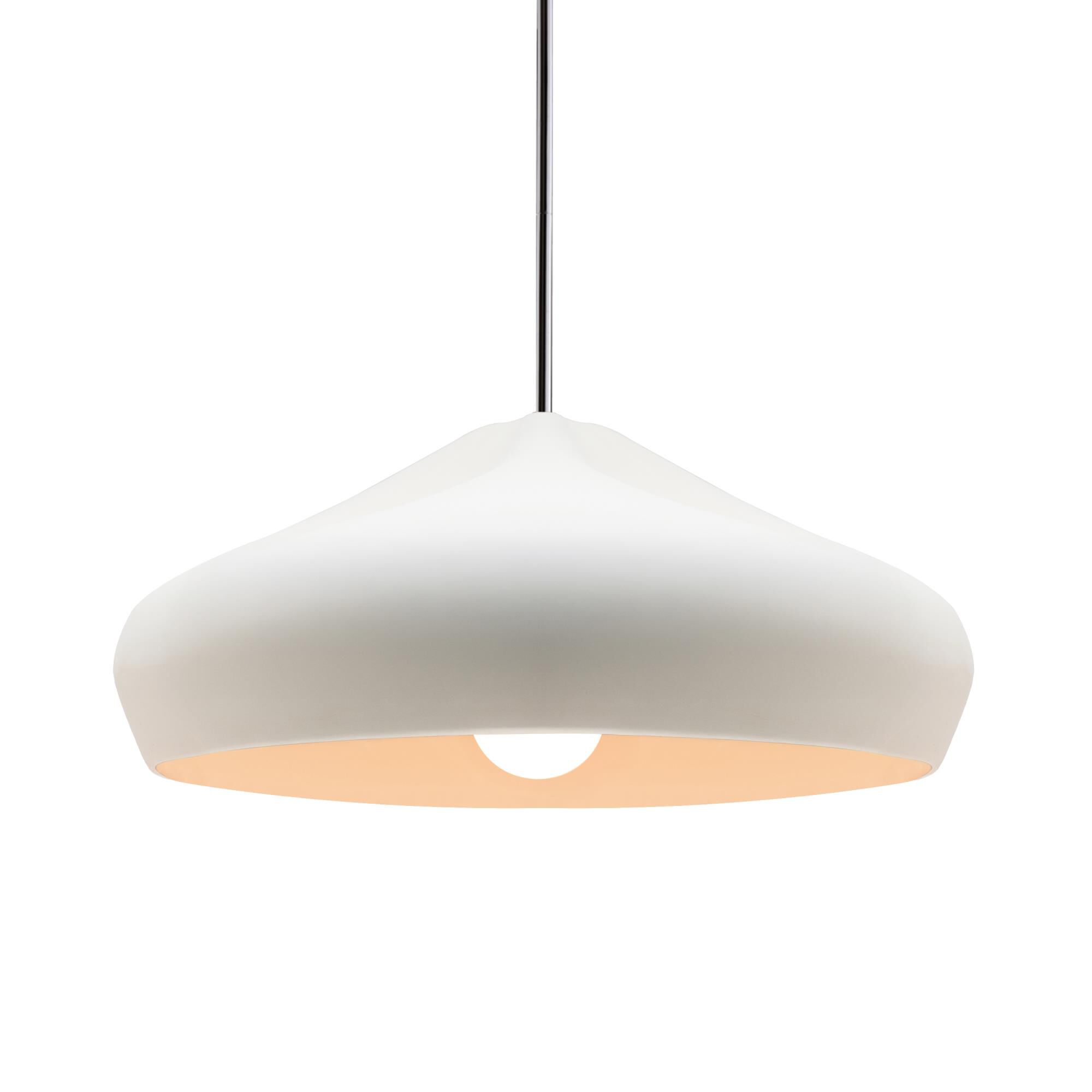 Shown in Polished Chrome finish and Bisque shade
