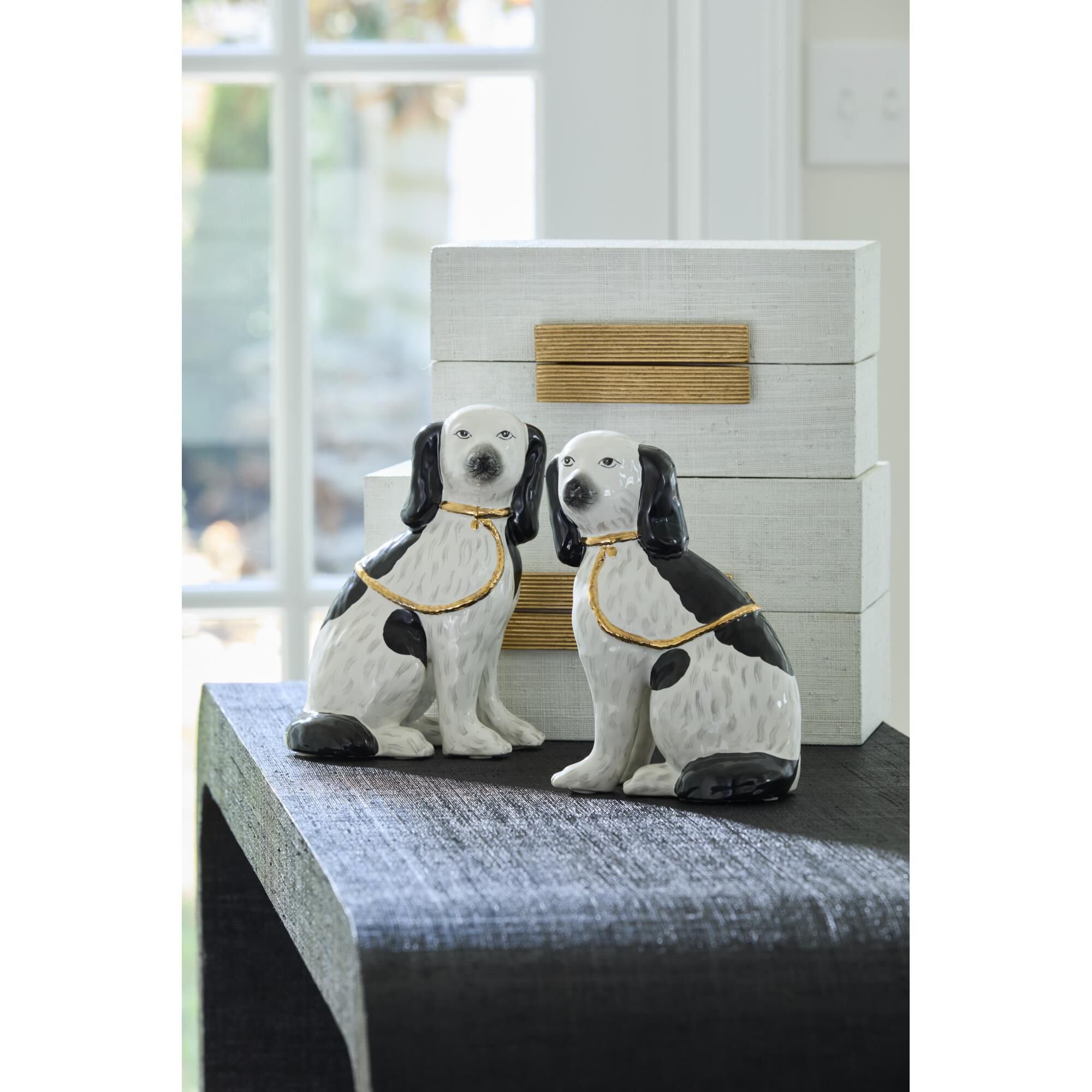 Raffia Boxes - White (S2) Accent Box by Chelsea House