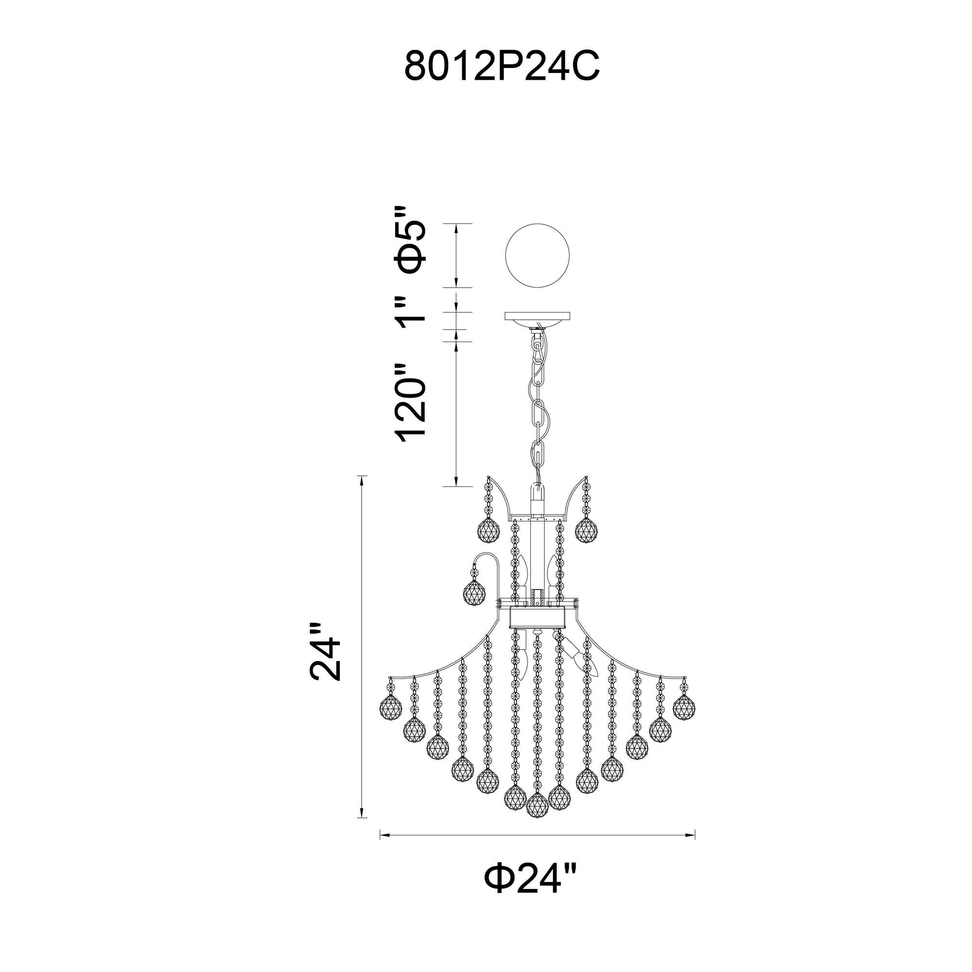 Shown in Chrome finish and K9 Clear crystal