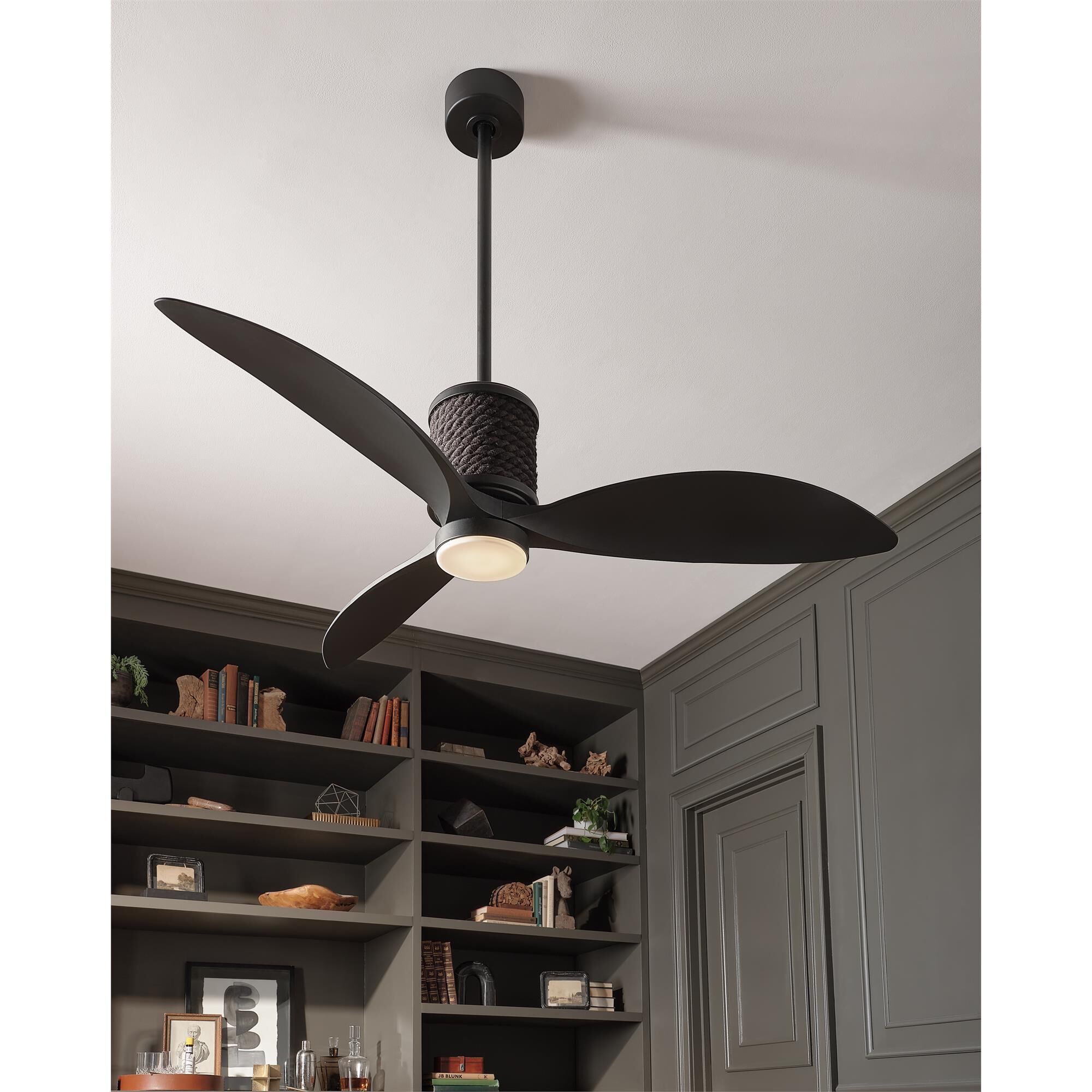 Shown in Matte Black finish and Etched Opal glass
