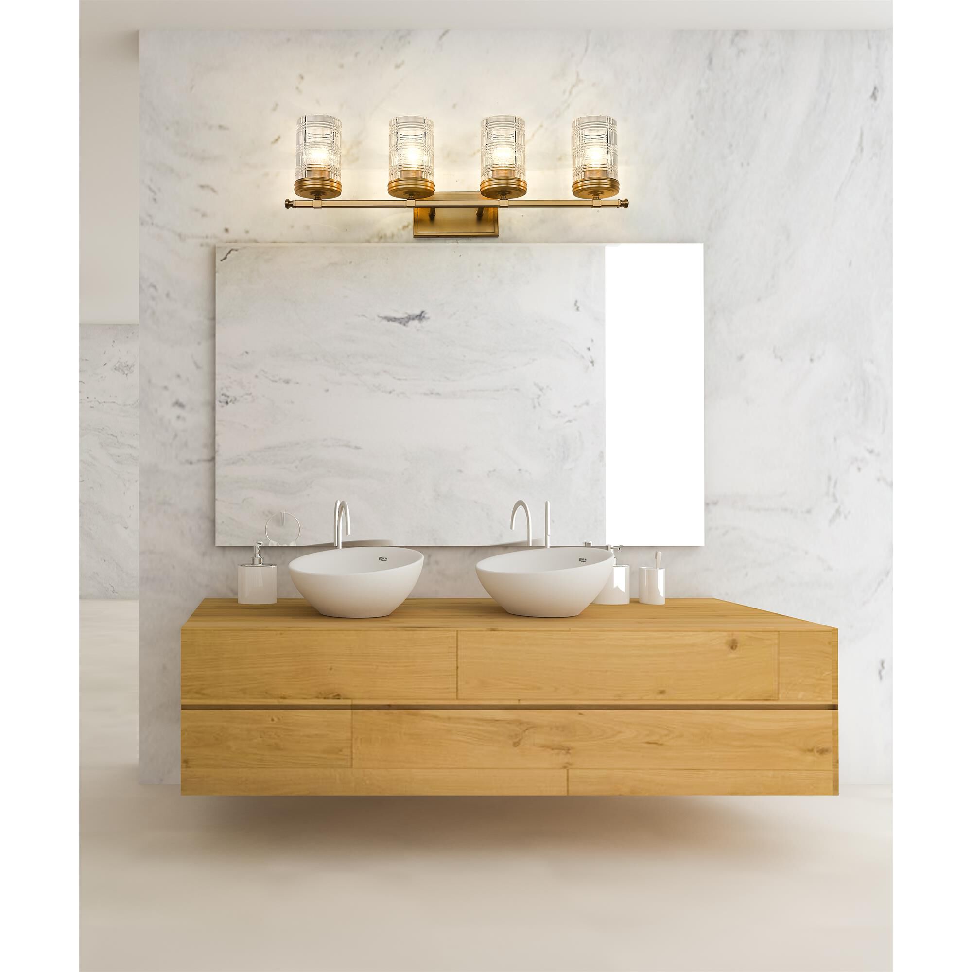 Shown in Heirloom Gold finish and Clear glass and Clear shade