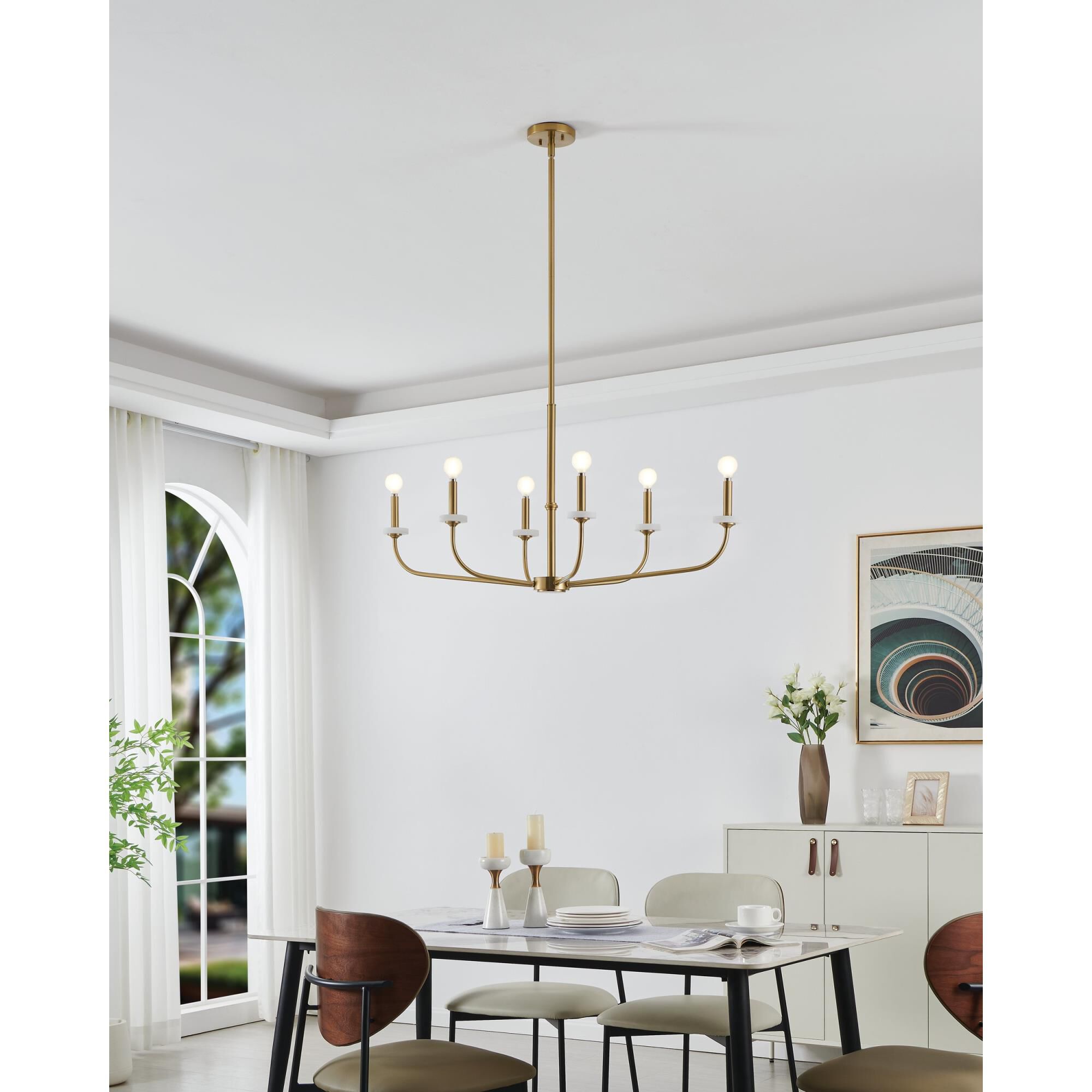 Shown in Brushed Gold finish