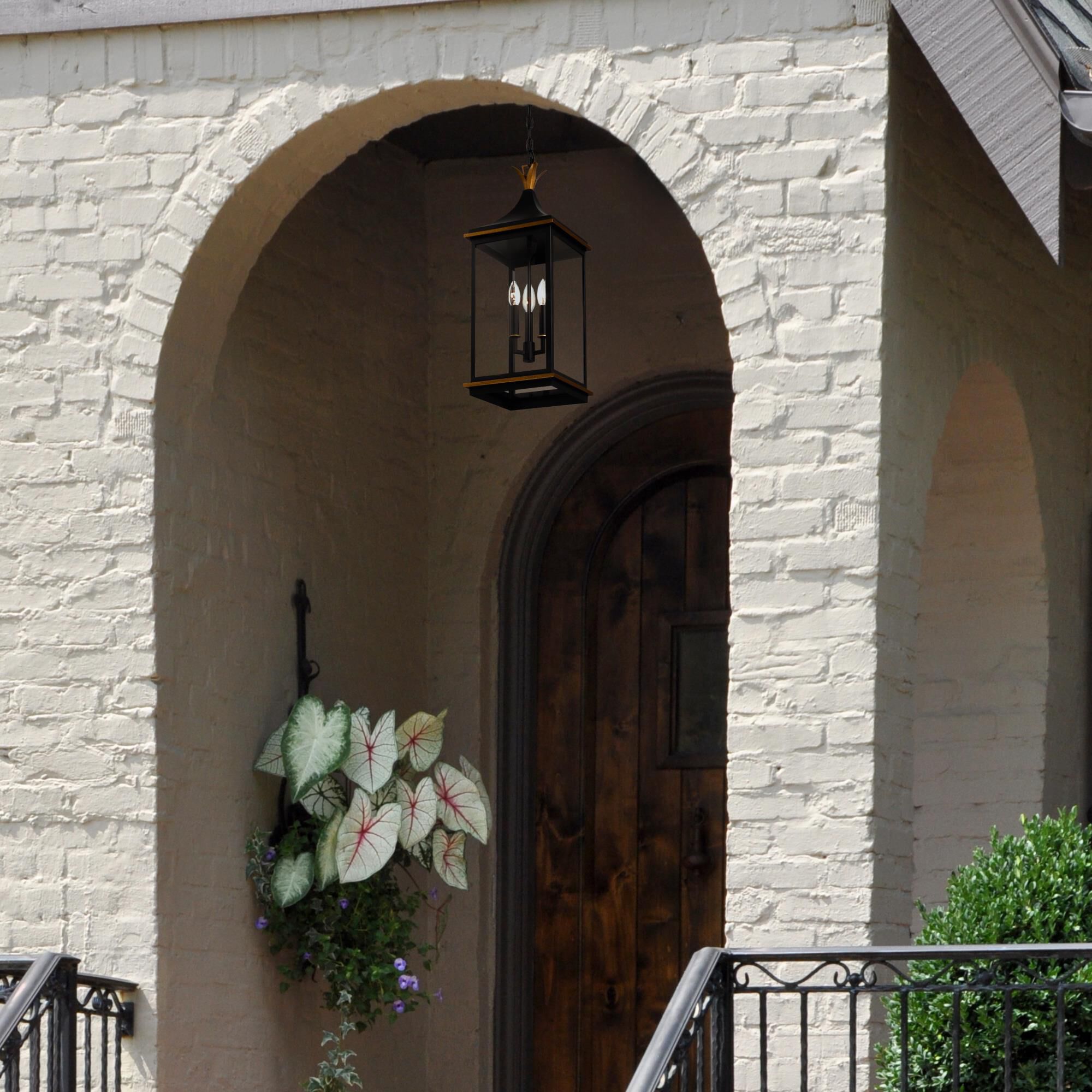 Simpson 25 Inch Outdoor Hanging Lantern by Crystorama