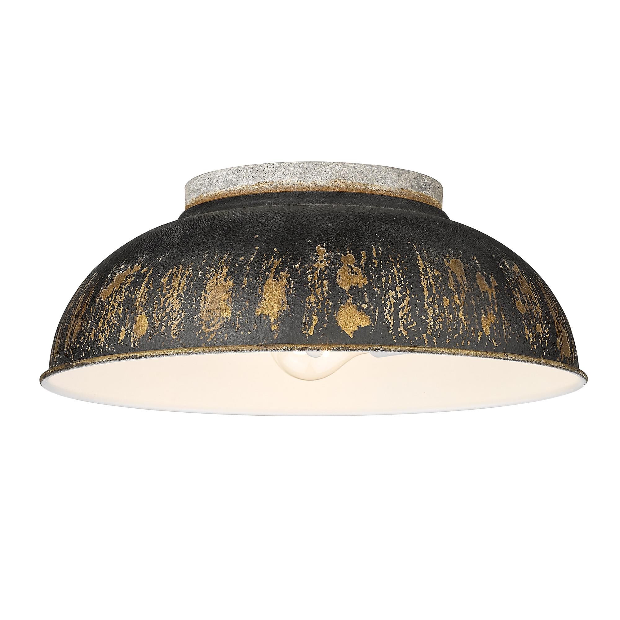 Kinsley 14 Inch 2 Light Flush Mount by Golden Lighting