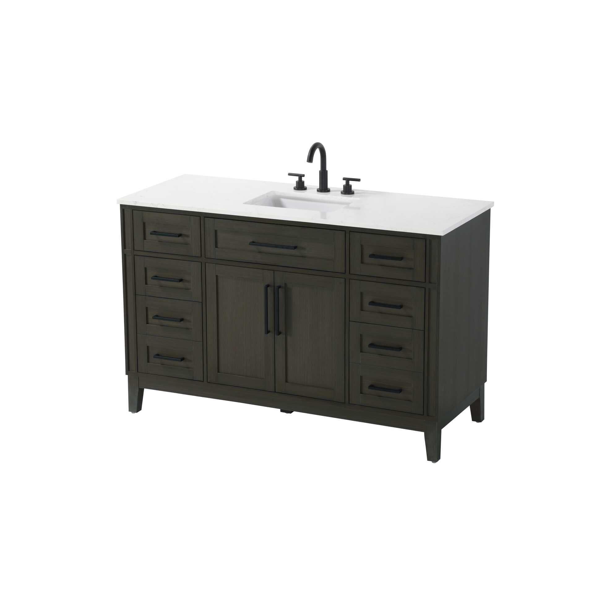 Virginia 54 Inch Bath Vanity by Elegant Decor