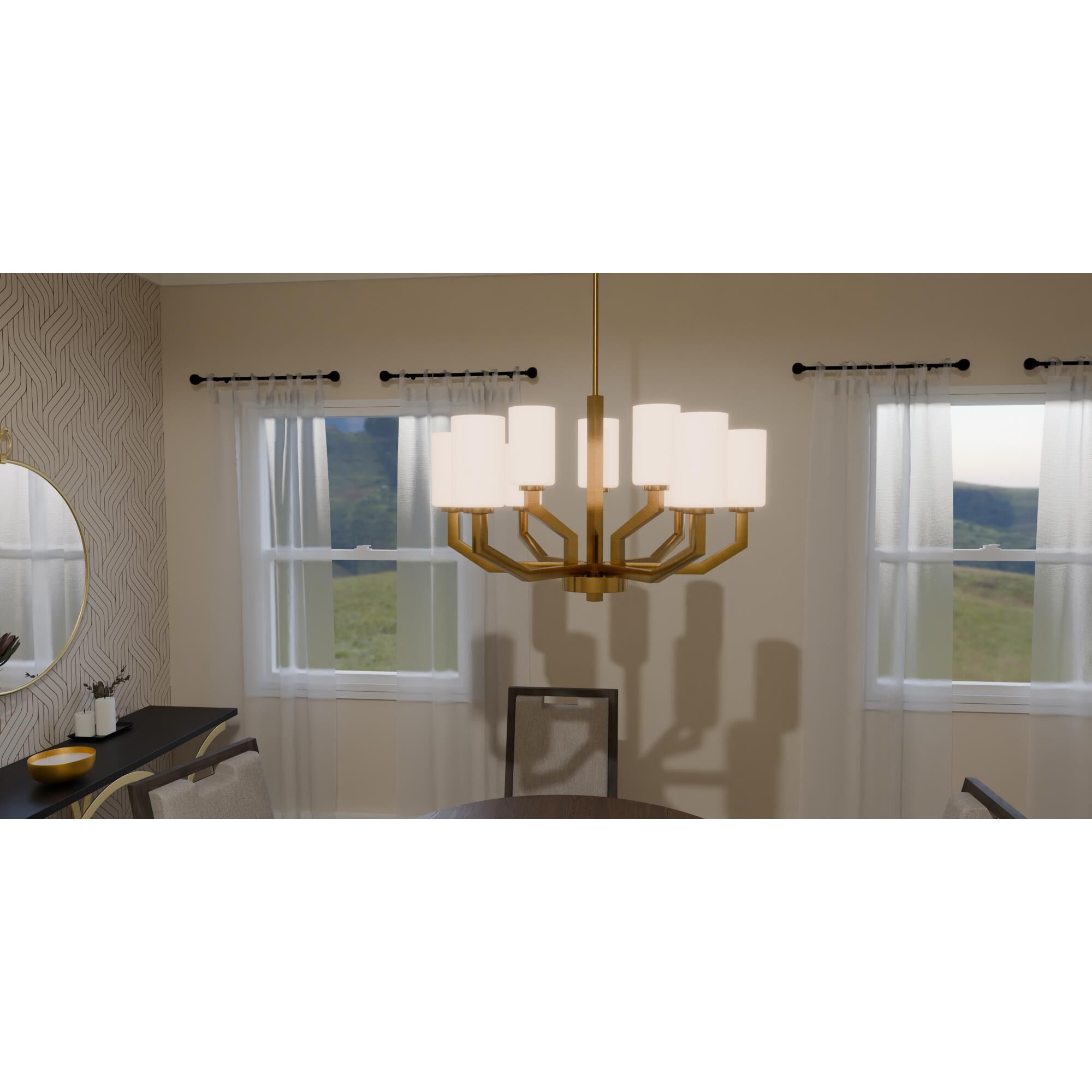 Cavalier 34.5 Inch 9 Light Chandelier by Quoizel