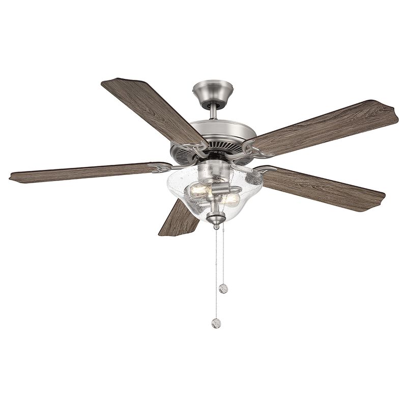 52 Inch Ceiling Fan with Light Kit by Meridian Lighting
