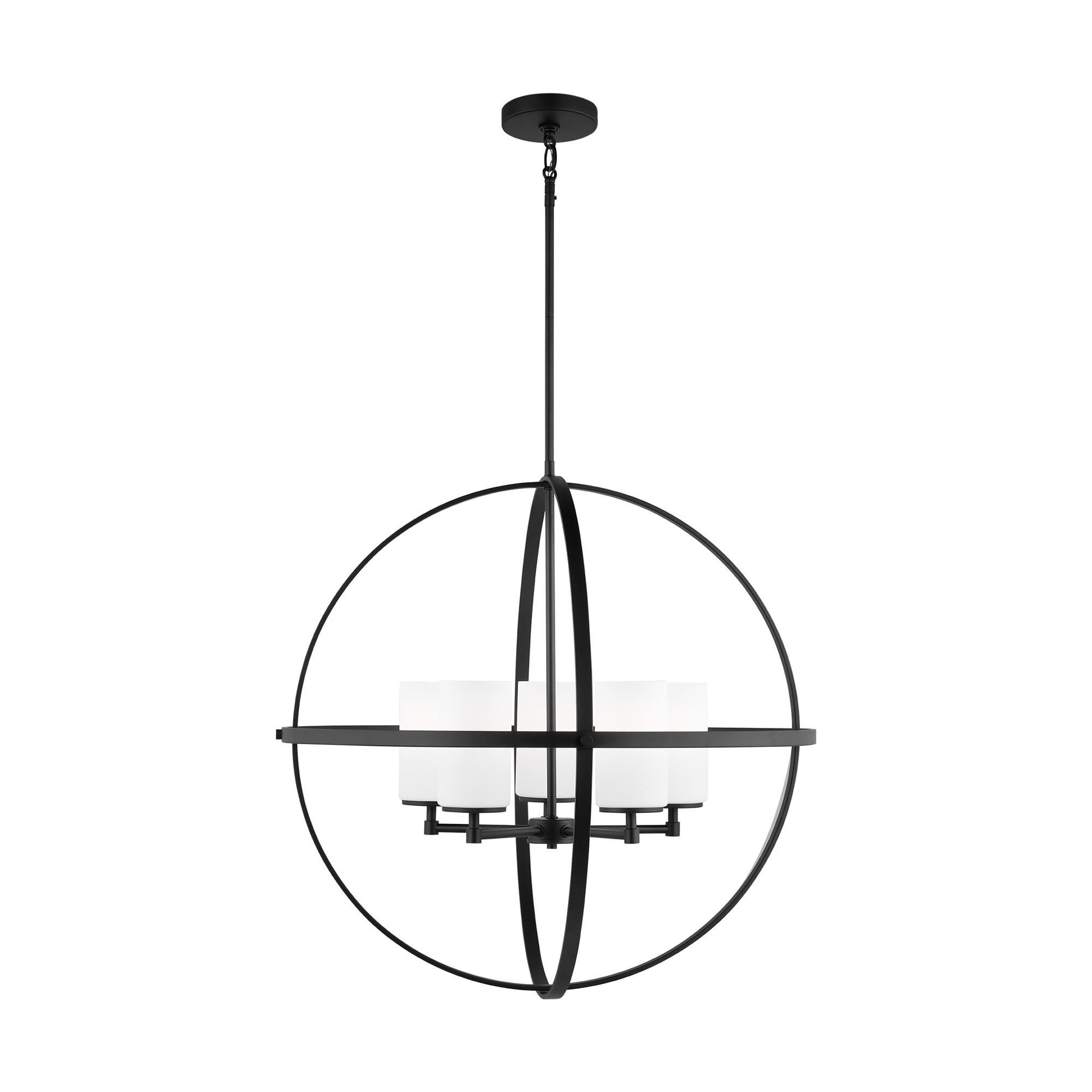 Shown in Midnight Black finish and Etched and White Inside glass