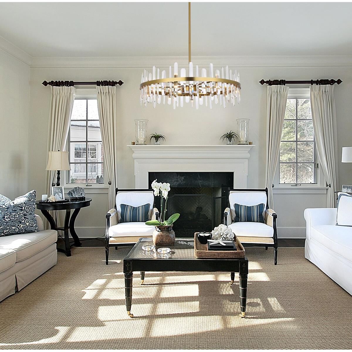 Serena 36 Inch 16 Light Chandelier by Elegant Lighting