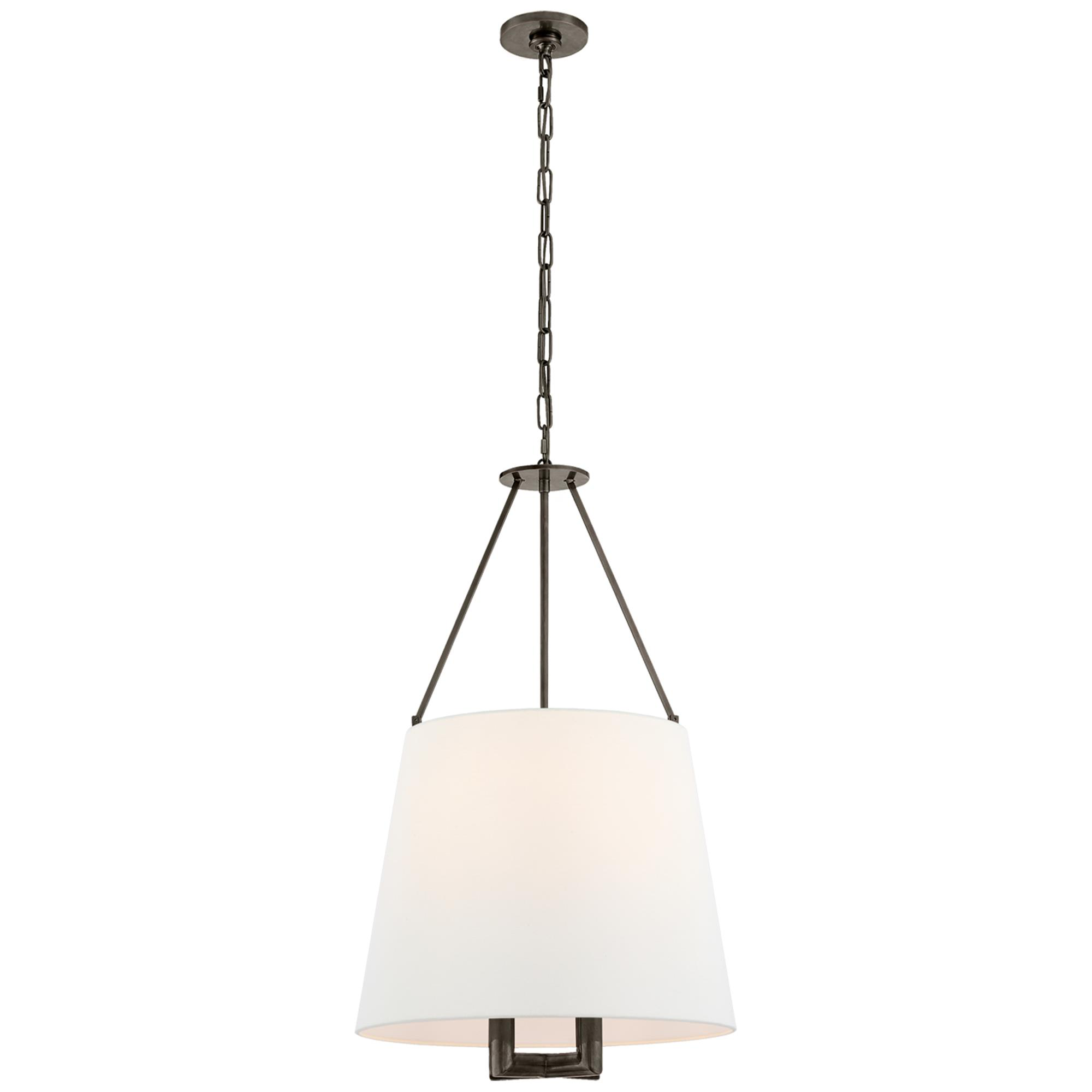 Shown in Bronze finish and Linen shade