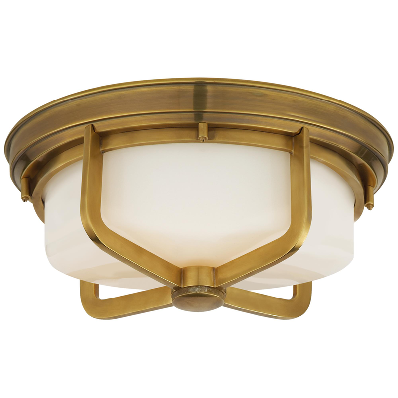 Thomas O'Brien Milton 14 Inch 2 Light Outdoor Flush Mount by Visual Comfort Signature Collection