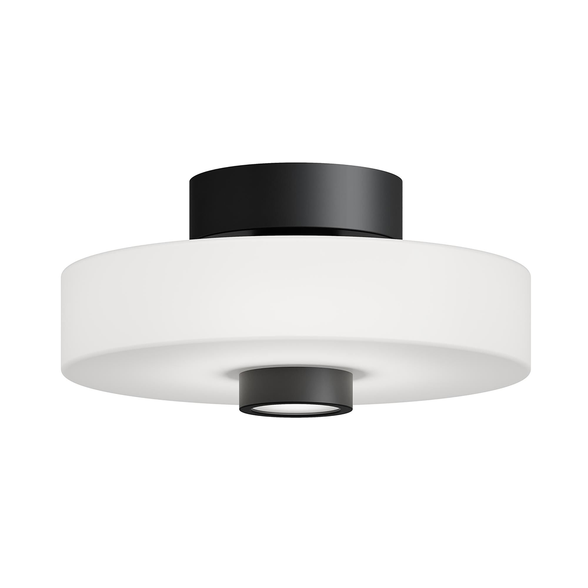 Shown in Black finish and White Diffuser glass