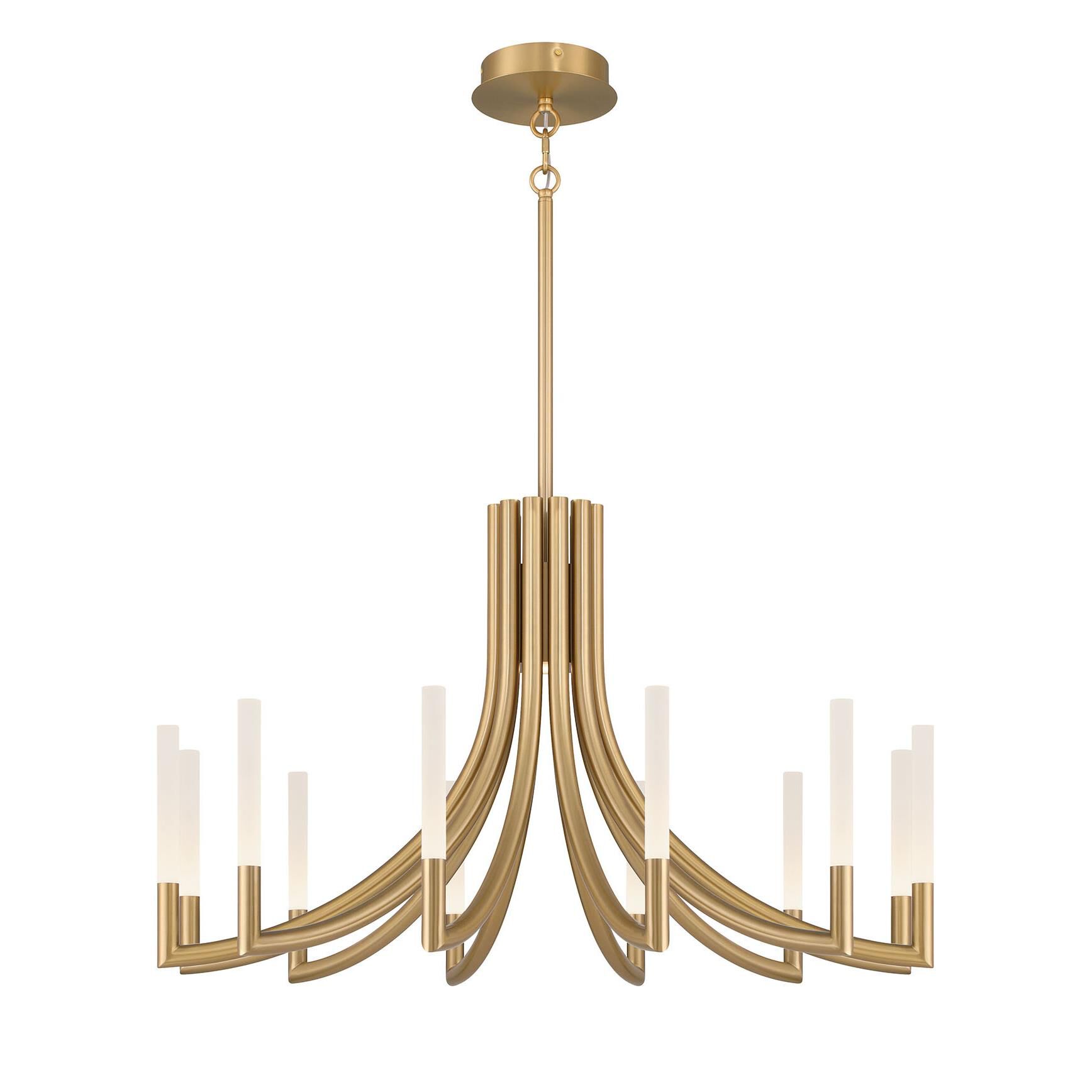 Shown in Gold finish and Frosted Acrylic glass