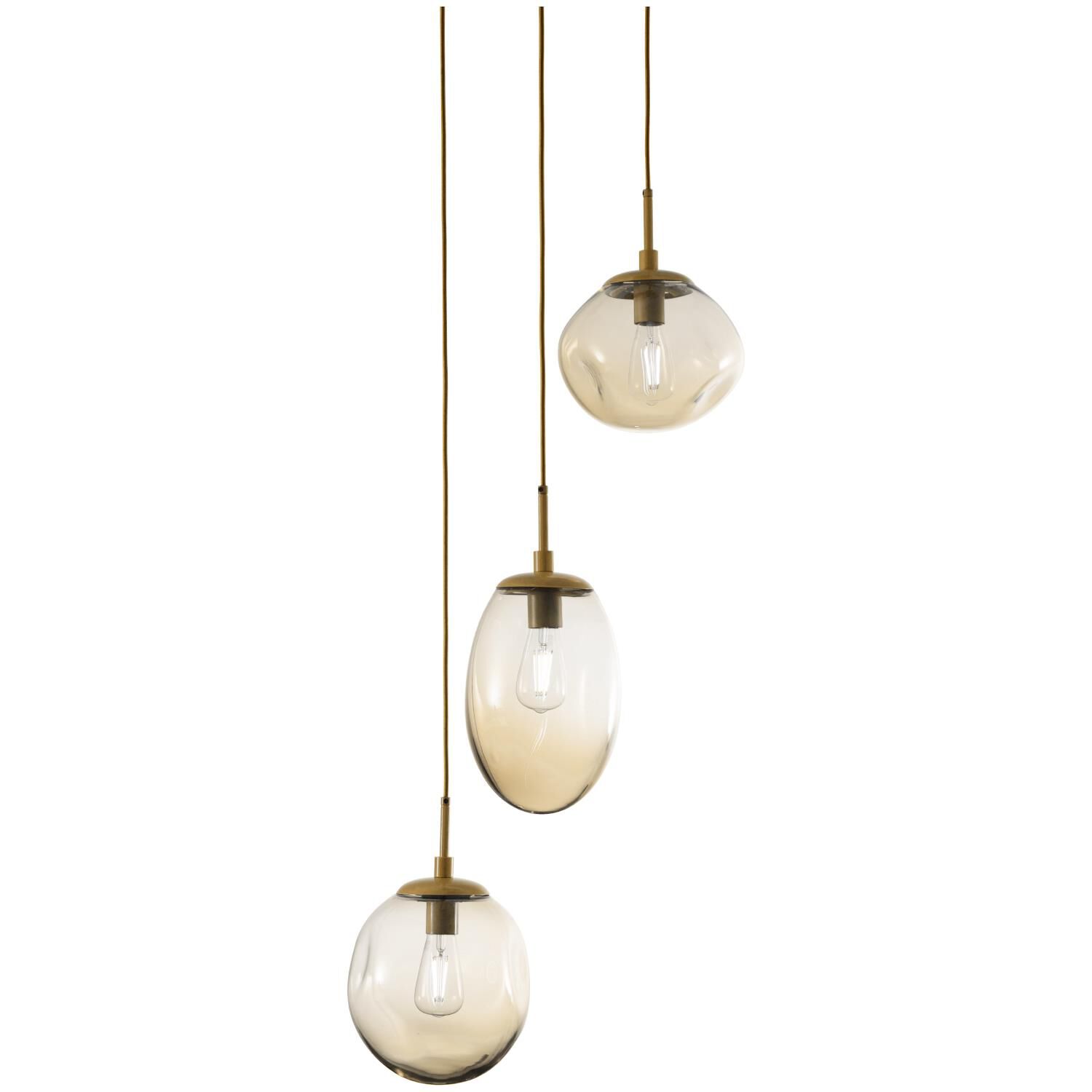 Levi Wilson Nebula 22 Inch 3 Light Multi Light Pendant by Hammerton Studio