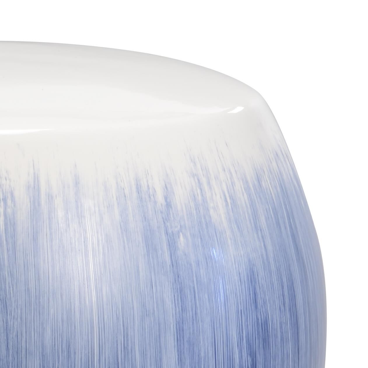 Shown in Blue/White Glaze finish